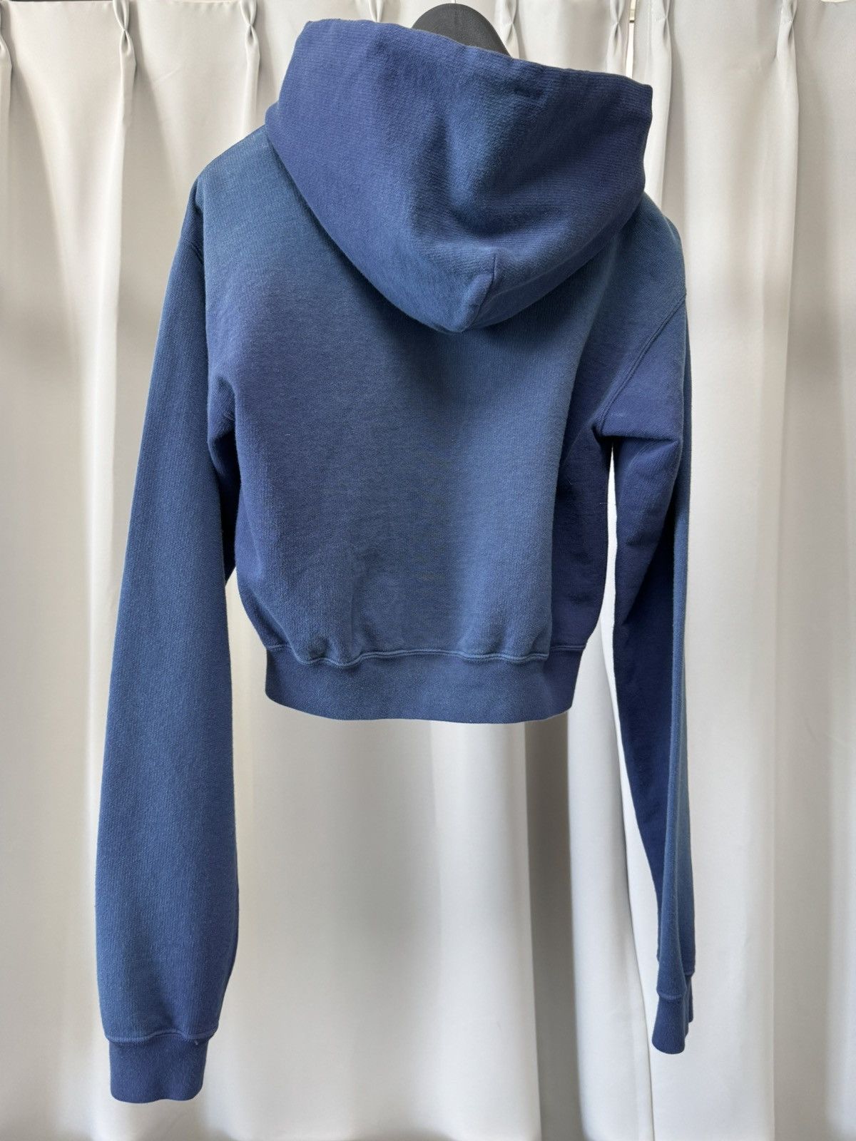 Auralee AURALEE Product dyed pima light sweat zip parka LIGHT NAVY Size S / US 4 / IT 40 - 2 Thumbnail
