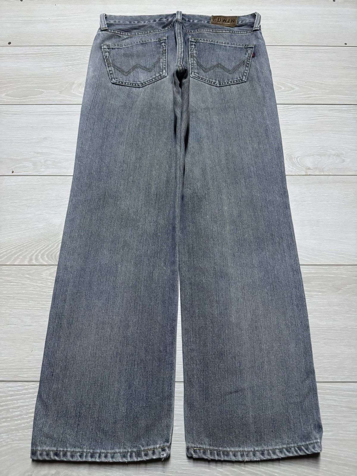 Edwin Vintage Edwin 403 Denim Distressed Loose Jeans Size US 32 / EU 48 - 2 Thumbnail