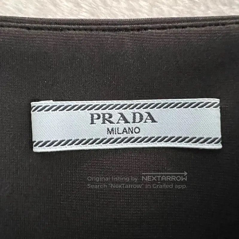 Prada Prada Black Cotton Summer Mini Skirt. Size 28" / US 6 / IT 42 - 4 Thumbnail