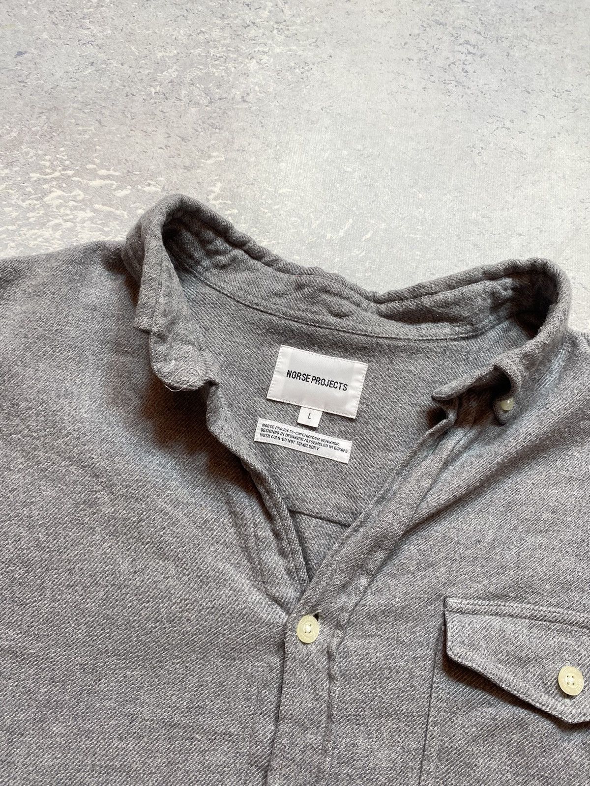 Norse Projects Norse Projects Mens Gray Shirt Size US L / EU 52-54 / 3 - 11 Thumbnail