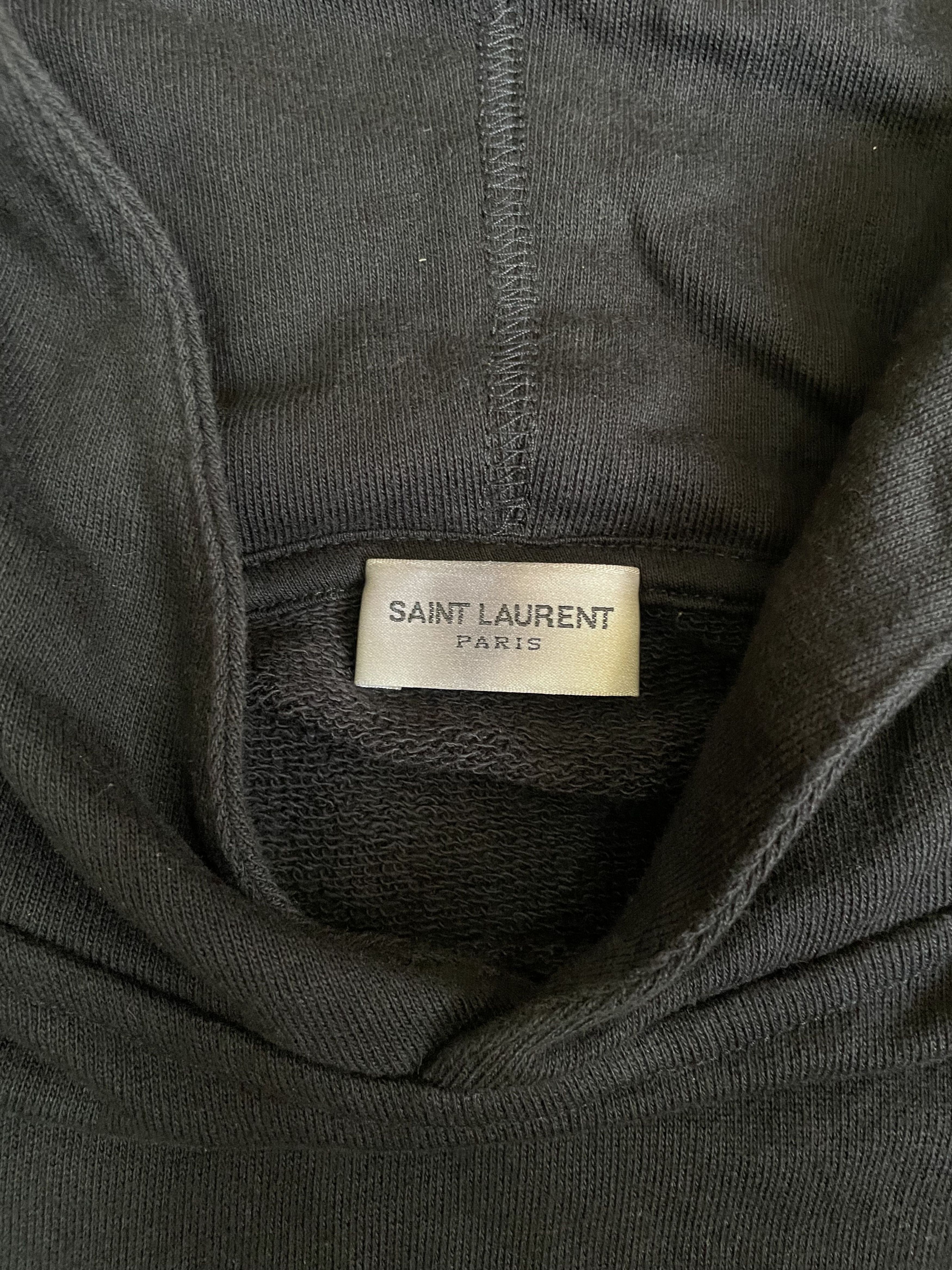 Saint Laurent Paris 2018 Saint Laurent Black Stud Mask Hoodie Size XS / US 0-2 / IT 36-38 - 7 Thumbnail