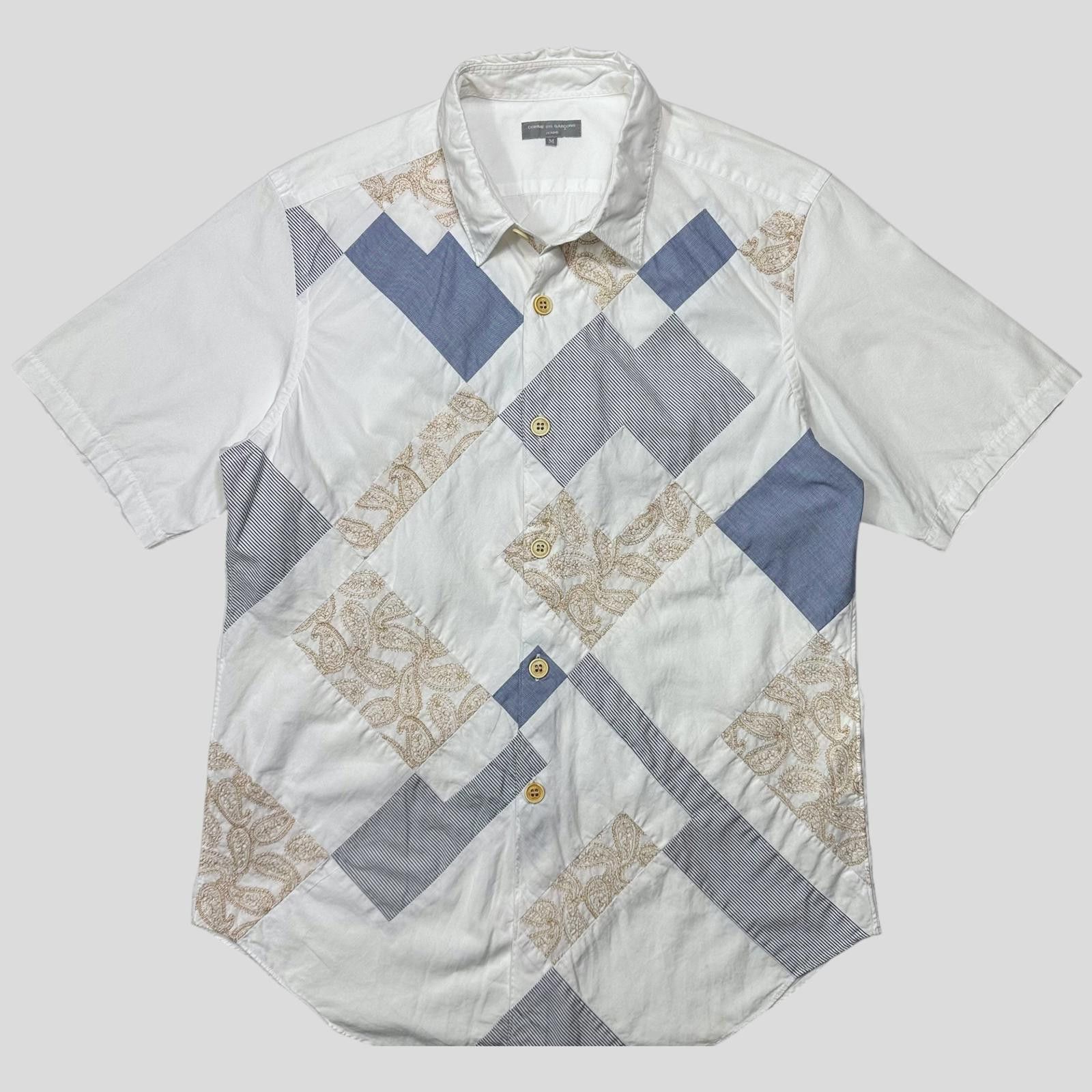 Comme des Garcons Comme Des Garçons Homme 2003 Patchwork Embroidered Shirt - M Size US M / EU 48-50 / 2 - 1 Thumbnail