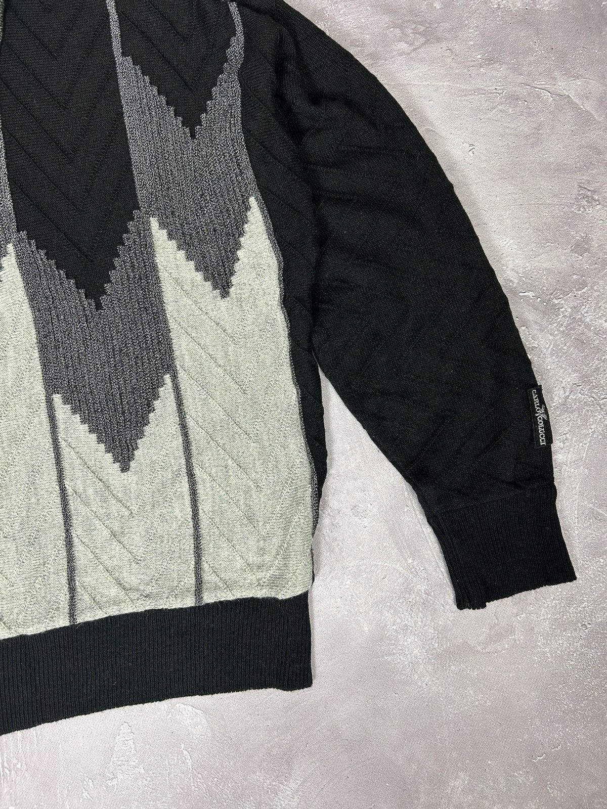 Carlo Colucci × Designer × Vintage Carlo Colucci Abstract Logo Wool Knit Sweater Size L Vintage Size US L / EU 52-54 / 3 - 3 Thumbnail
