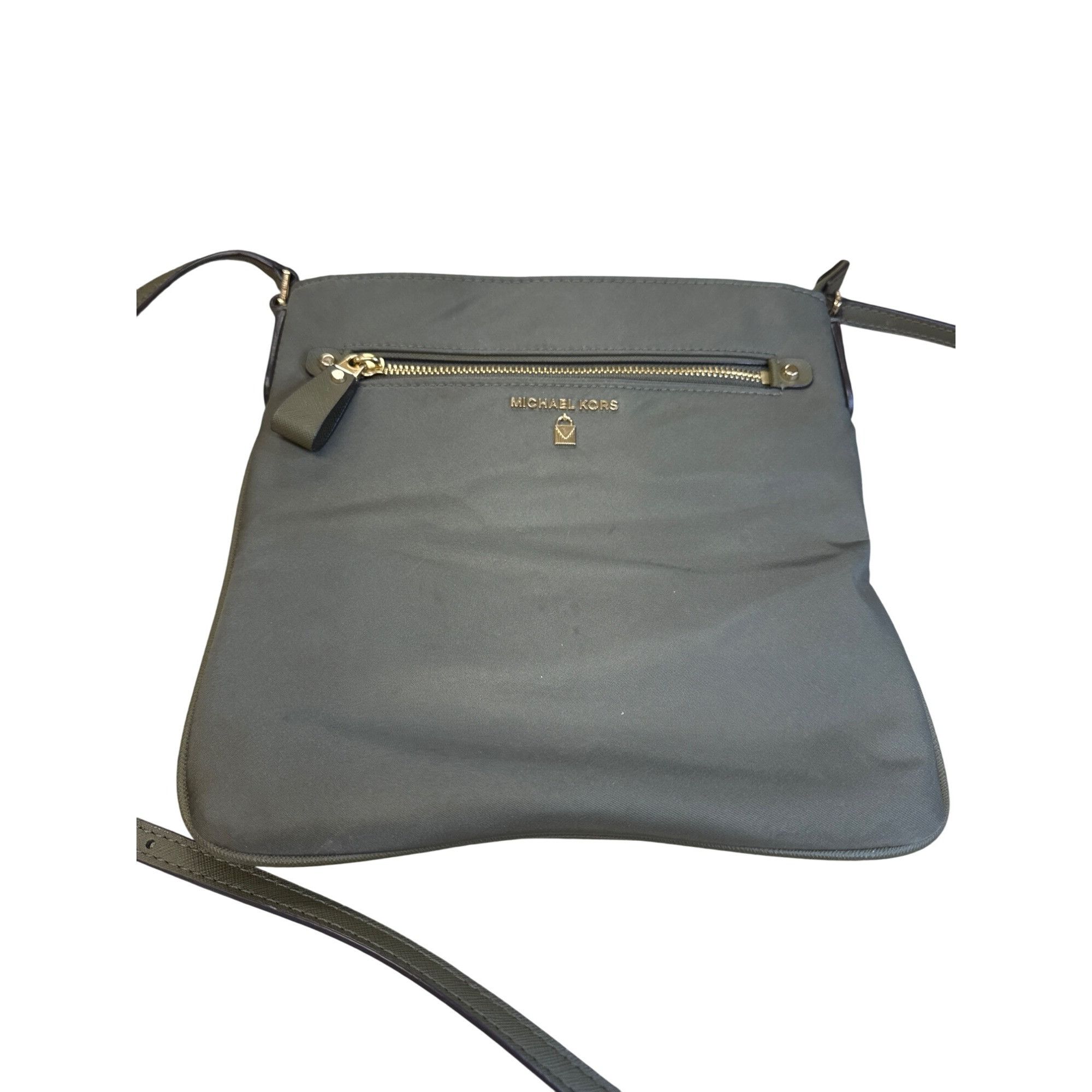 Michael Kors Michael Kors Womens Green Canvas Crossbody Purse SKU 7823 Size ONE SIZE - 1 Thumbnail