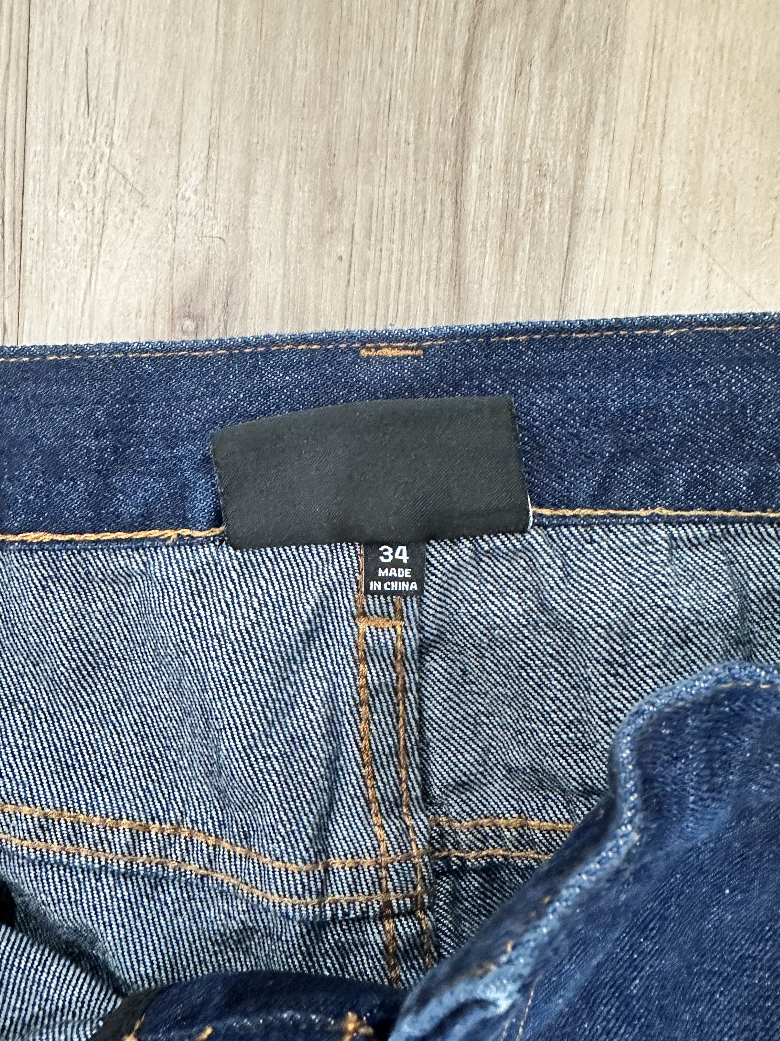 Other ELIAS Blue Jeans w/ American Flag Print & Zipper Pockets Size US 34 / EU 50 - 7 Thumbnail
