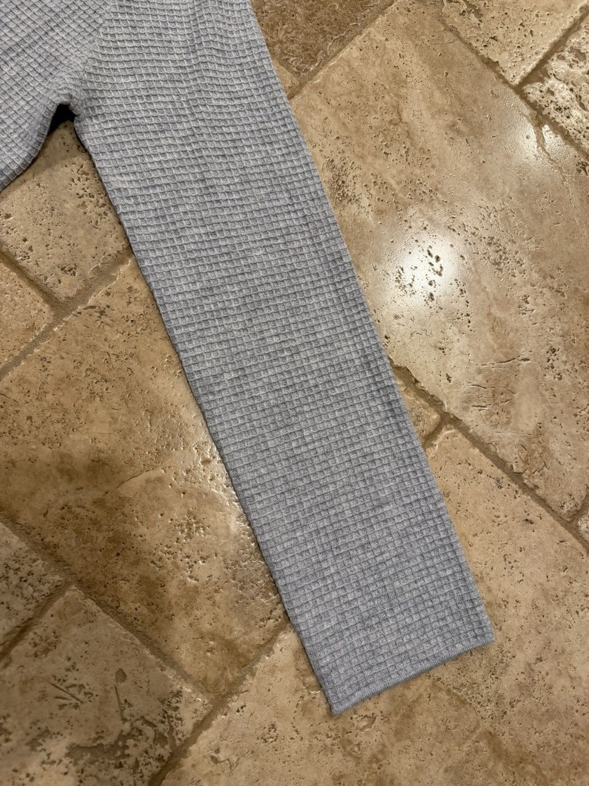 The Row The Row Barkley Wool/Cashmere Grey Button Waffle-Knit Shirt Size US L / EU 52-54 / 3 - 6 Thumbnail