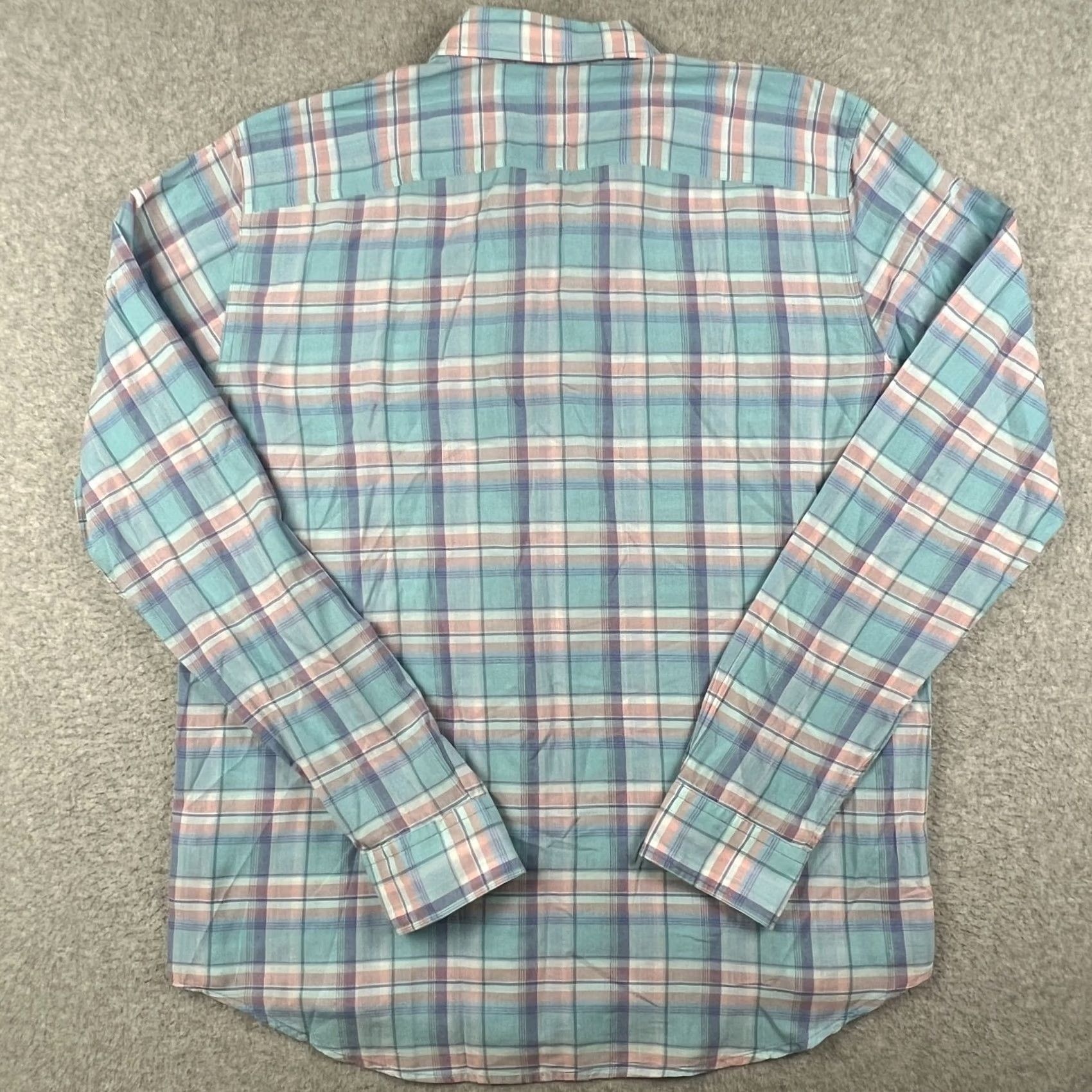 Faherty Faherty Shirt Large Blue Red Plaid Flannel Long Sleeve Button Cotton Size US L / EU 52-54 / 3 - 2 Thumbnail