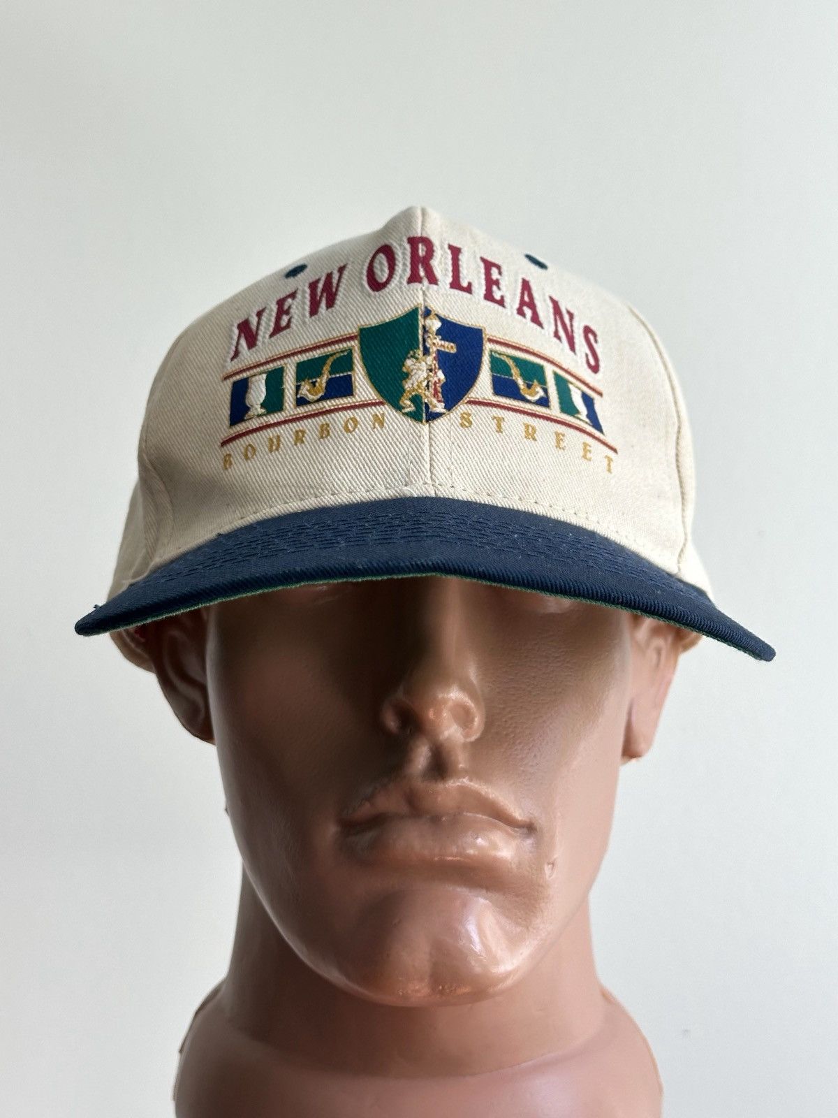 Vintage Vintage 90s New Orleans Bourbon Street Promo SnapBack Hat Size ONE SIZE - 1 Thumbnail