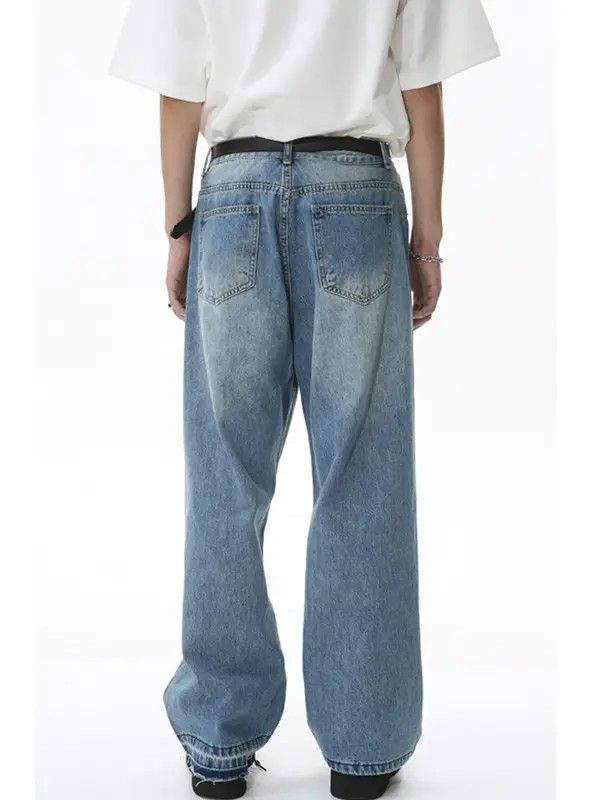 VIBE y2k denim distressed damaged washed jeans Size US 30 / EU 46 - 3 Thumbnail