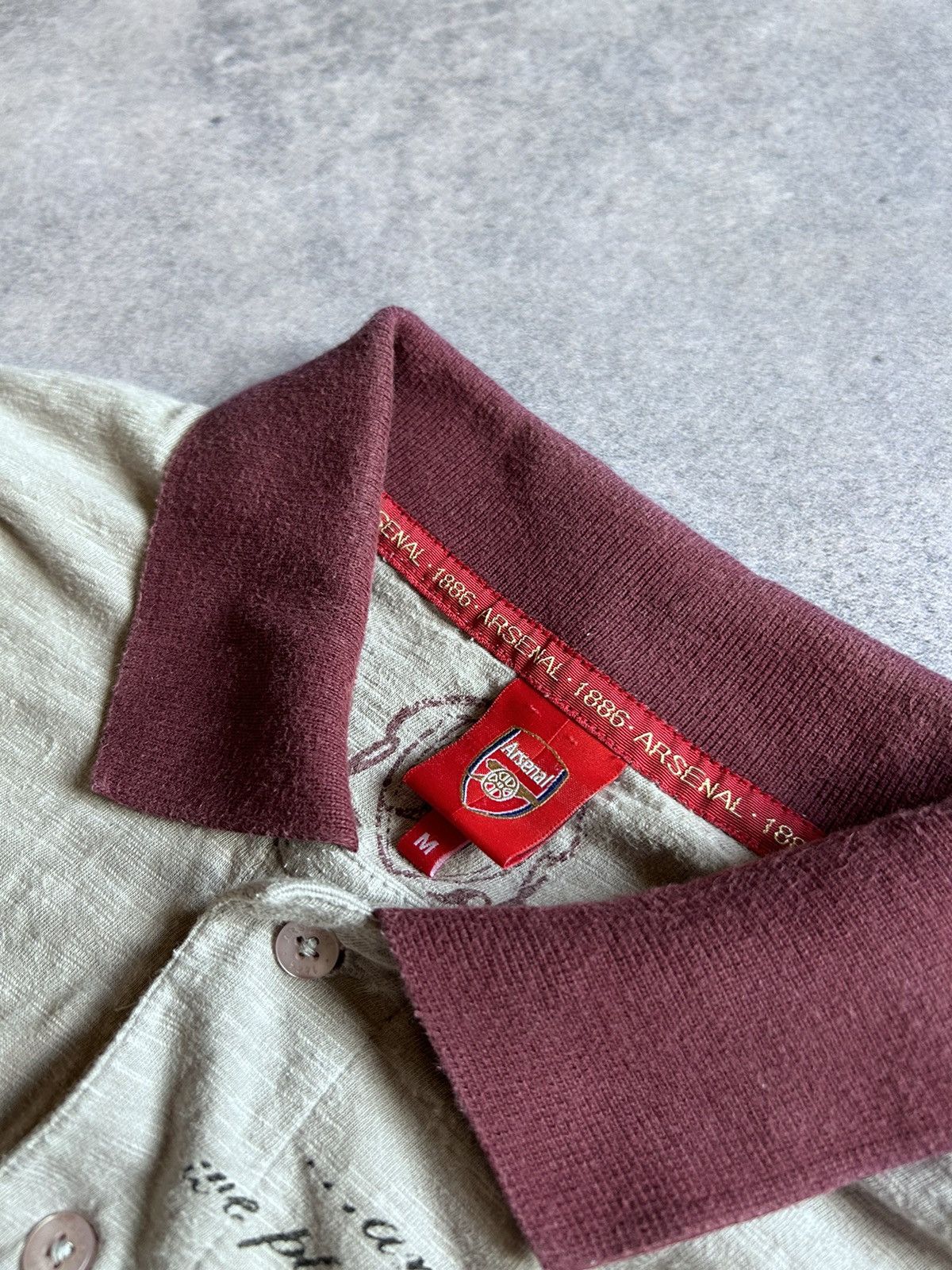 Vintage Vintage Arsenal Polo shirt all print shirts mens Size US M / EU 48-50 / 2 - 4 Thumbnail
