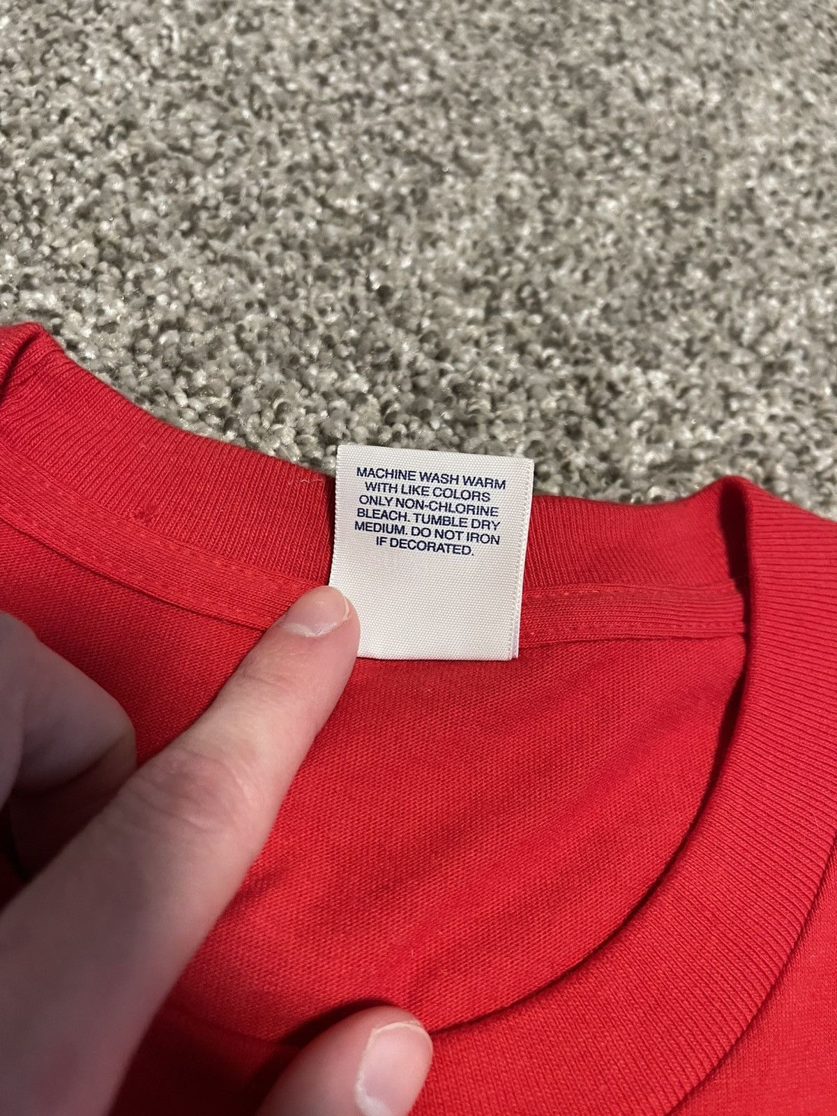 Supreme Supreme Moth L/S Tee Red SS15 Size US L / EU 52-54 / 3 - 7 Thumbnail