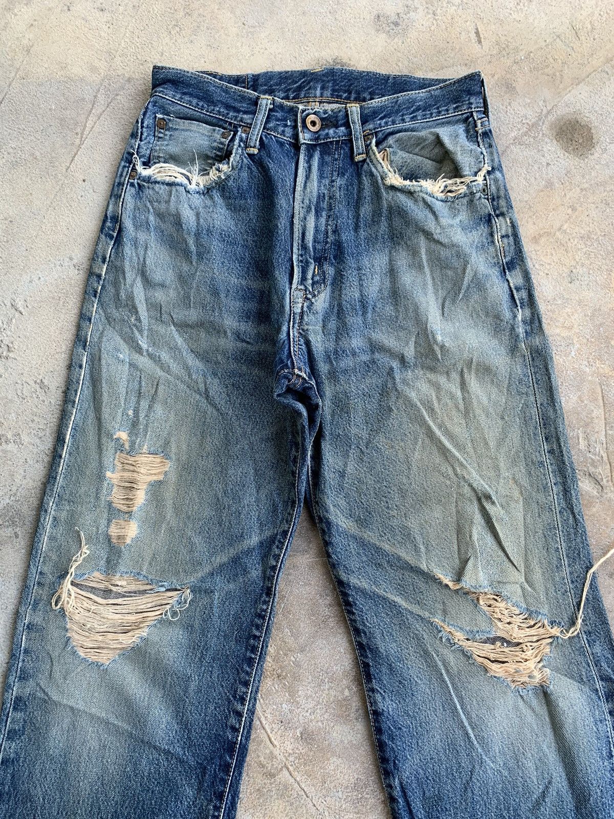 Edwin × If Six Was Nine Vintage Distressed Edwin 505 Redline Selvedge Denim Size US 27 - 6 Thumbnail