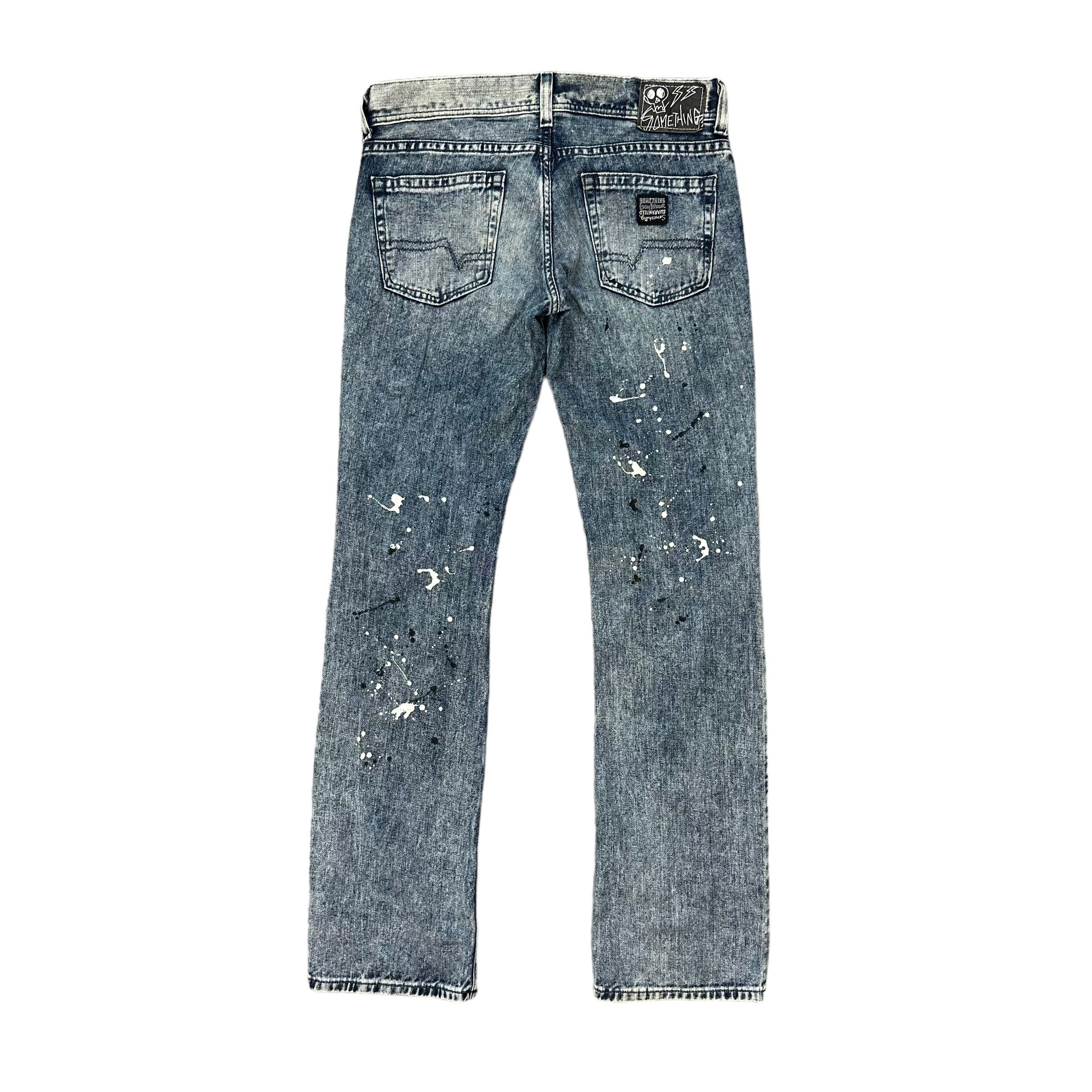 Edwin EDWIN PAINT SPLATTERS LOW RISE WASHED JEANS #8894-035 Size 34" / US 12 / IT 48 - 8 Thumbnail