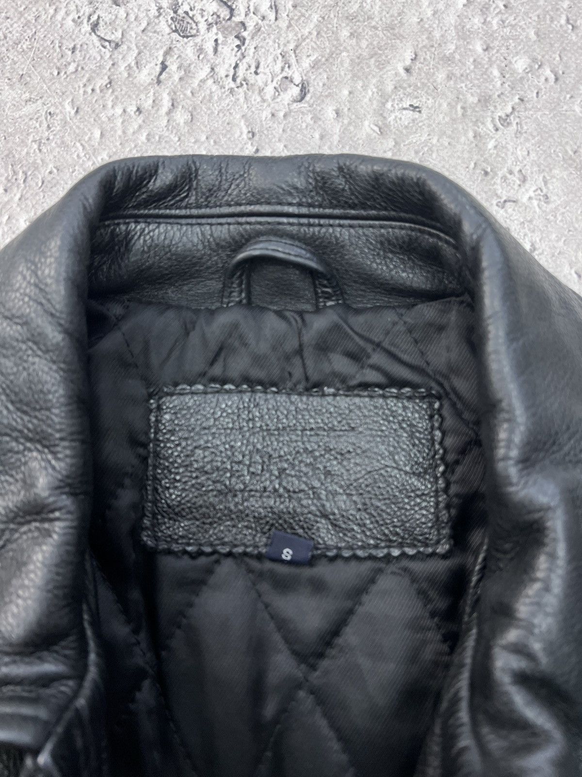 Genuine Leather × Japanese Brand Vintage Cowboy Leather Avant Garde Jacket Black Rare Size US M / EU 48-50 / 2 - 6 Thumbnail