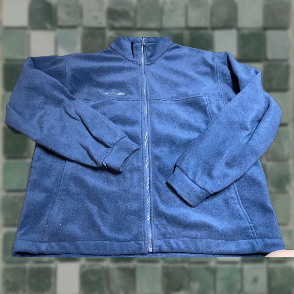 Vintage Columbia Jacket Mens Long Sleeve Blue Full Zip Large L Size US L / EU 52-54 / 3 - 1 Thumbnail