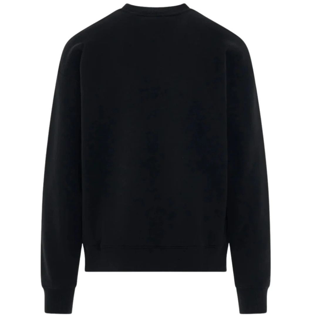 Off-White o1mle0425 Ding Pkt Regular Crewneck Sweater in Black Size S / US 4 / IT 40 - 2 Thumbnail