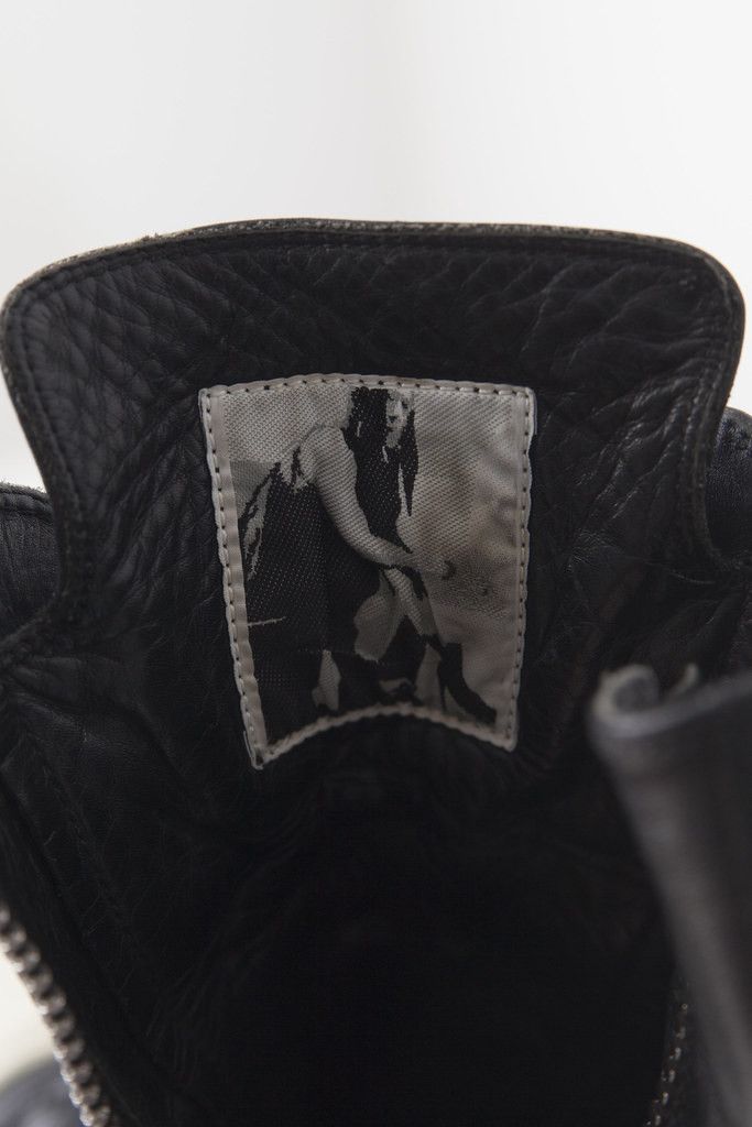 Rick Owens AW17 black leather Ramones sneakers Size US 10 / EU 43 - 10 Thumbnail