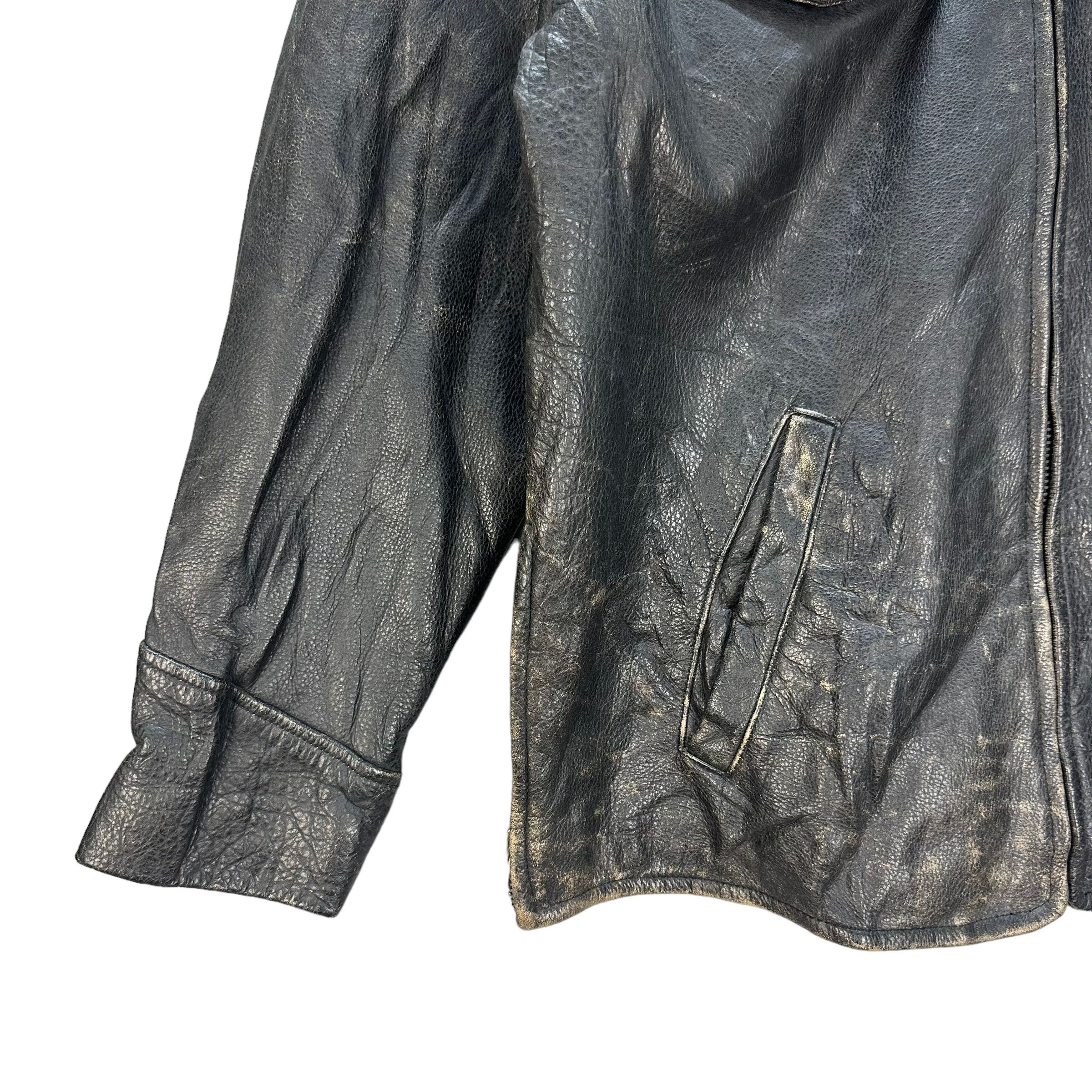 J.Crew TRASHED🔥 J. CREW LEATHER JACKET #7888 Size US S / EU 44-46 / 1 - 4 Thumbnail