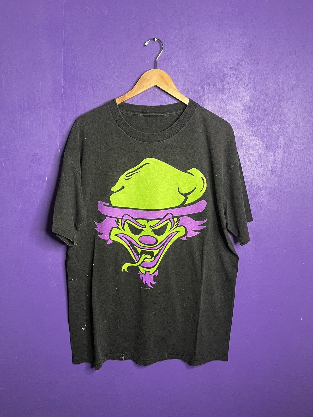 image of Band Tees x Tour Tee Vintage 1995 Insane Clown Posse Riddle Box Tour T-Shirt in Black (Size XL)