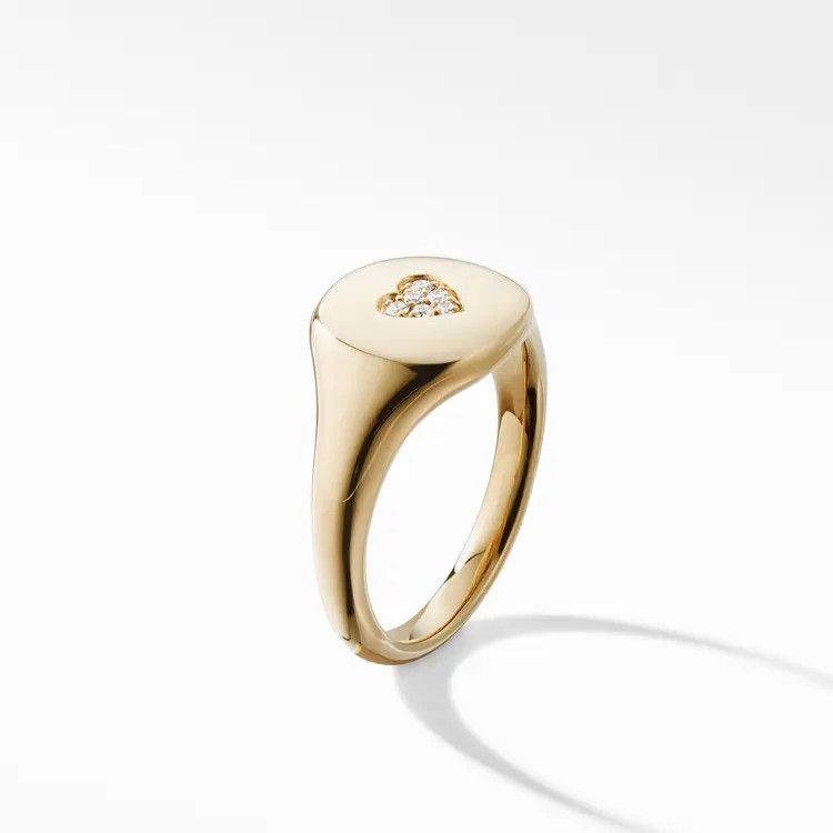 David Yurman o1s1wg111025 R14003D /Size 9 / Heart Pinky Ring in Golden Size ONE SIZE - 3 Thumbnail