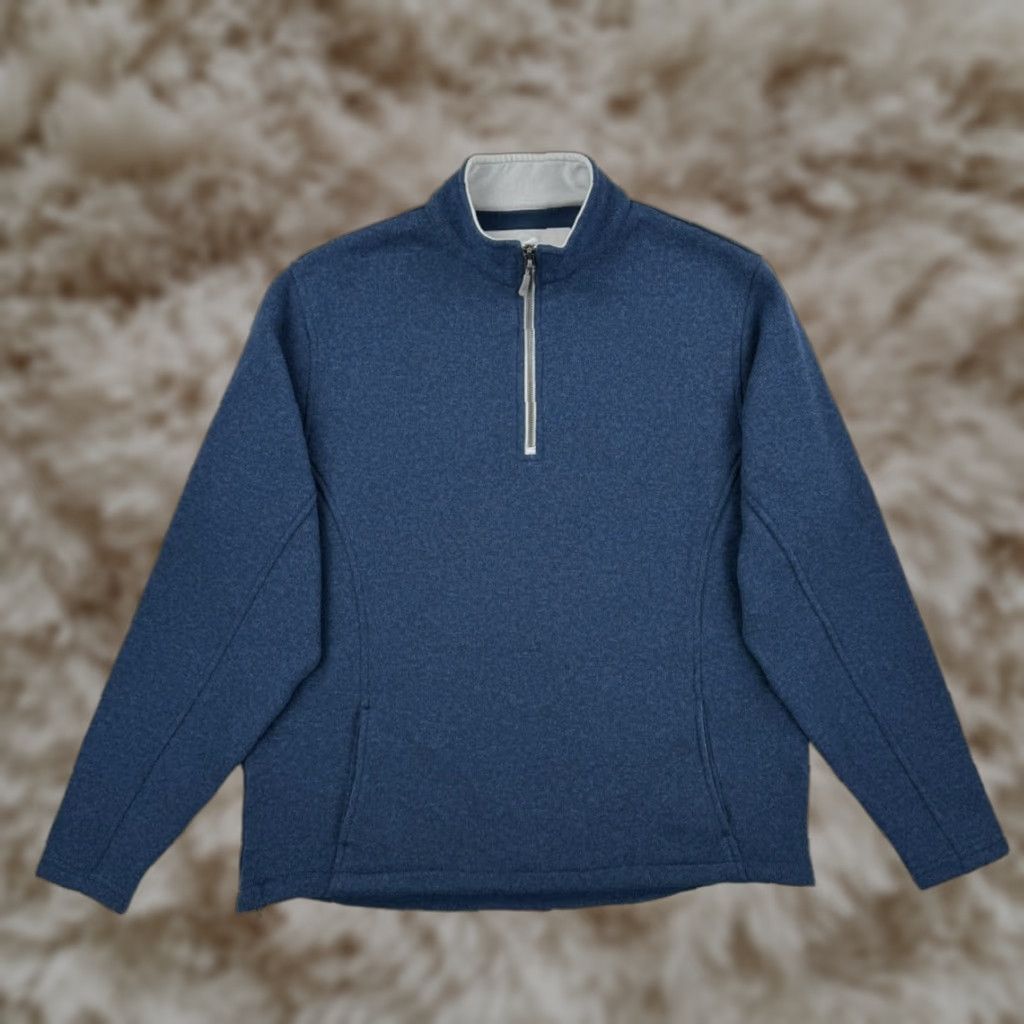 Peter Millar Crown Sport 1/4 Zip Fleece Pullover Sweater Mens Large EUC