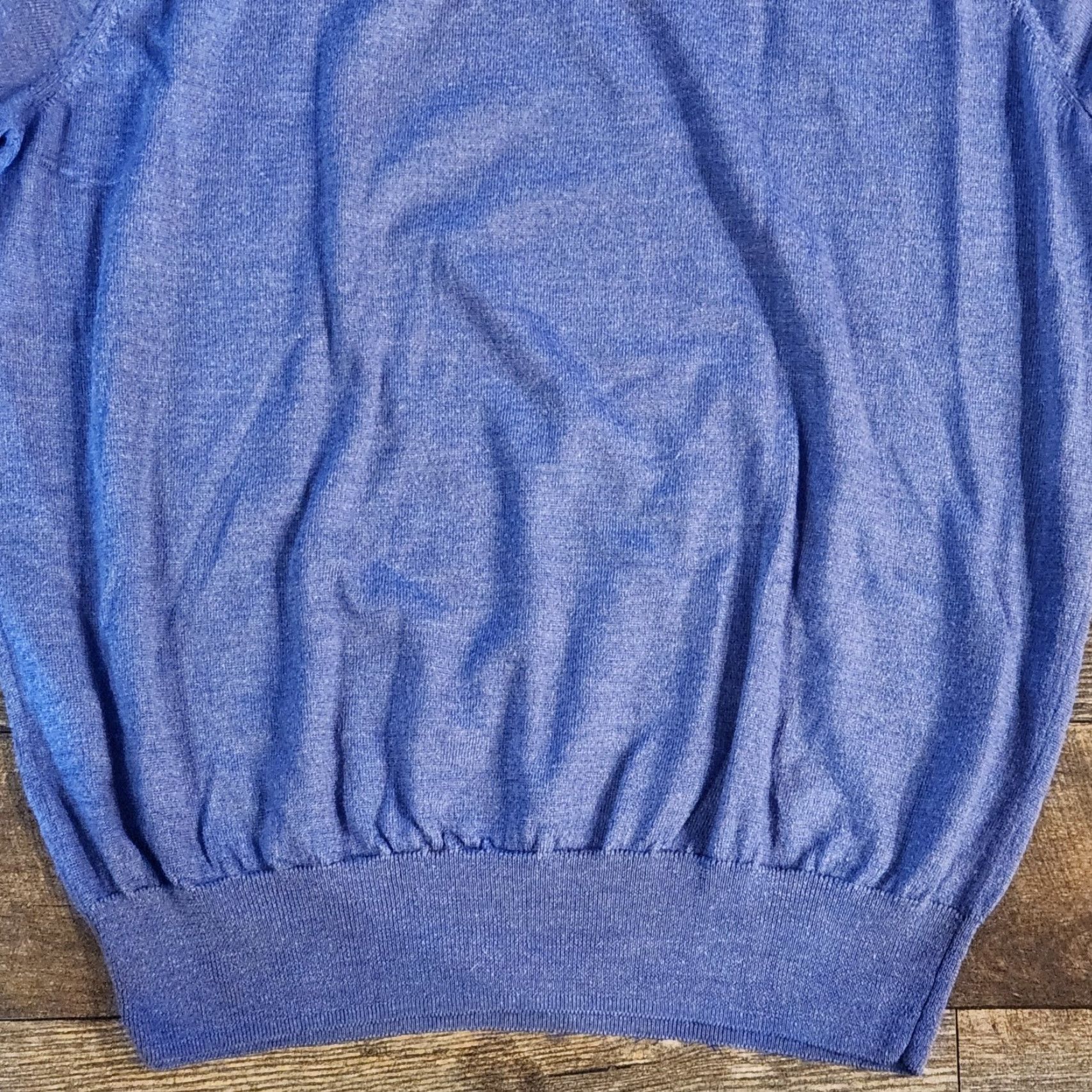 Peter Millar Peter Millar Sweater Mens XL Blue Merino Wool Silk Crewneck Pullover Lightweight Regular Knit Long Sleeve Golf Casual Blankets? Size US XL / EU 56 / 4 - 7 Thumbnail