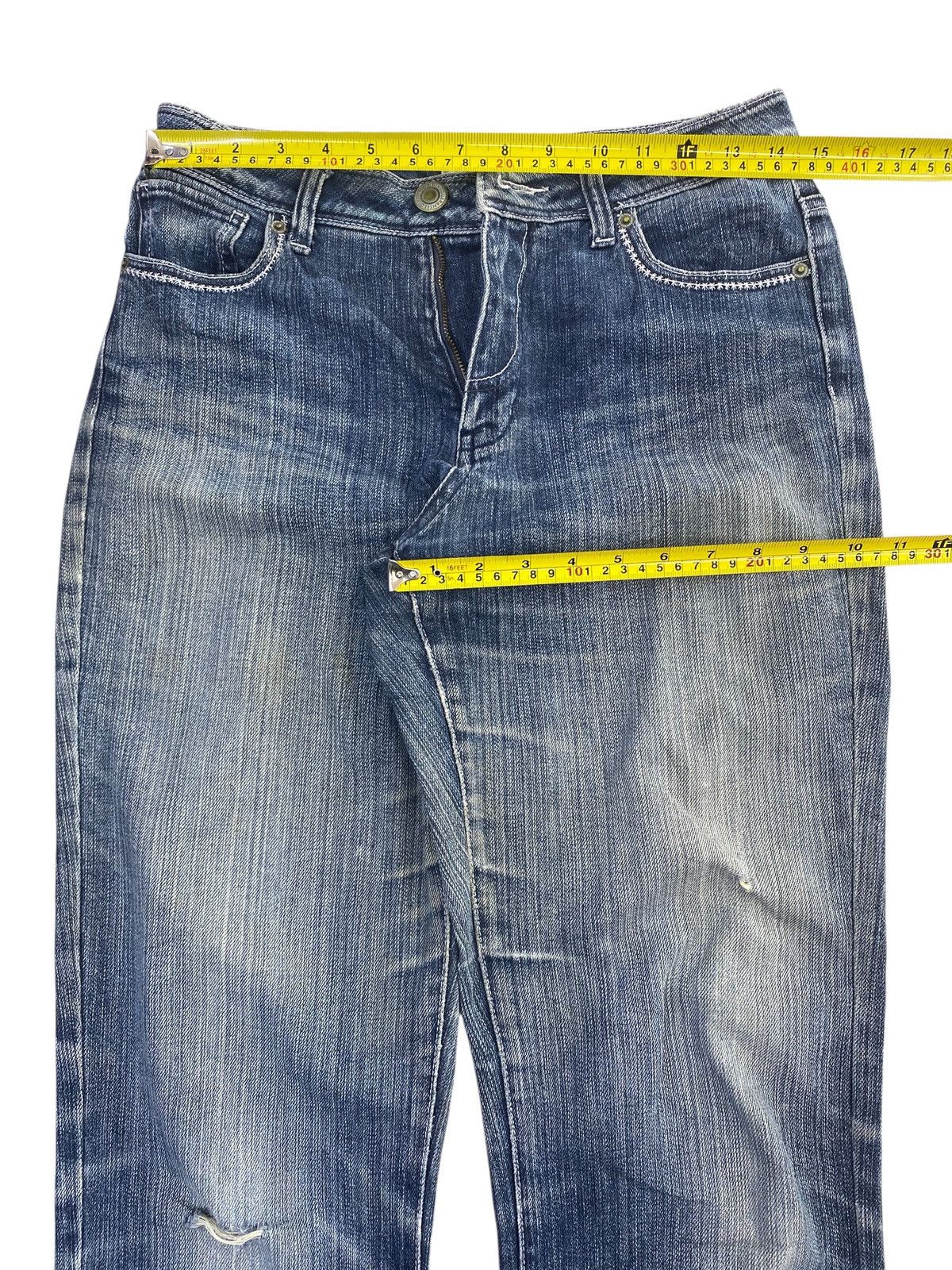 Other Theoria Ripped Faded Wash Style Bootcut Jeans Size US 30 / EU 46 - 5 Thumbnail