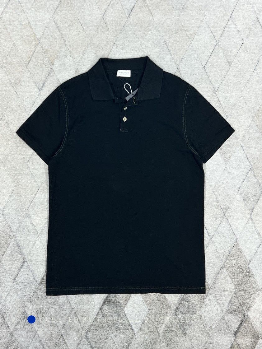 Saint Laurent Paris Small Logo Embroidery Black Polo Shirt Size US S / EU 44-46 / 1 - 1 Thumbnail