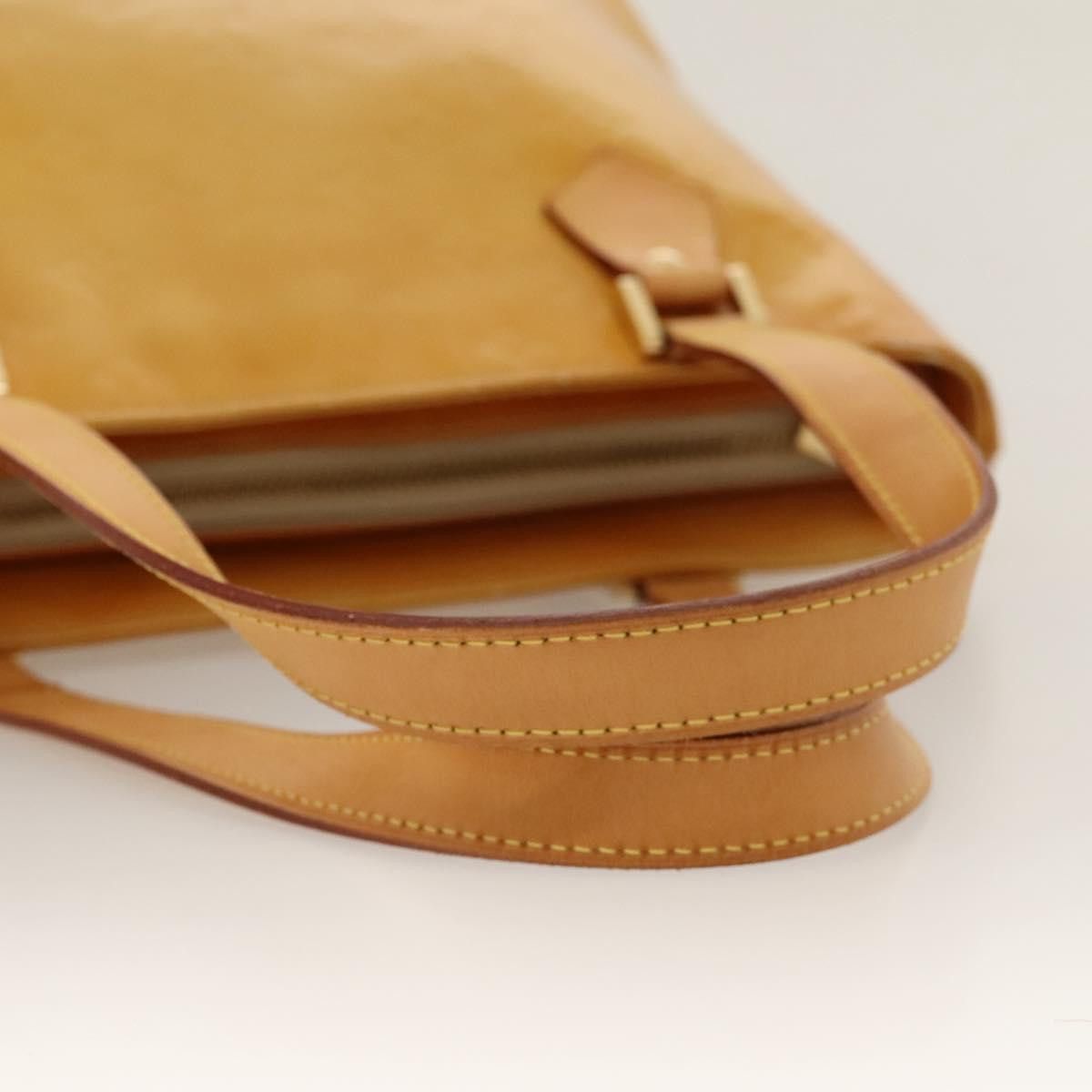Louis Vuitton LOUIS VUITTON Monogram Vernis Houston Hand Bag Beige M91004 Size ONE SIZE - 7 Thumbnail