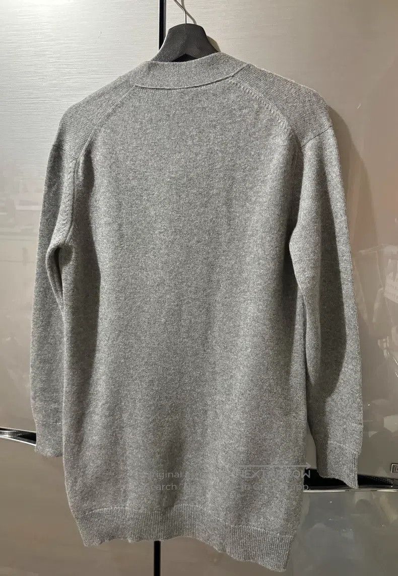 Hermes Hermes 100% cashmere gray cardigan, V-neck, long-sleeved, Size XXS / US 00 / IT 34 - 3 Thumbnail