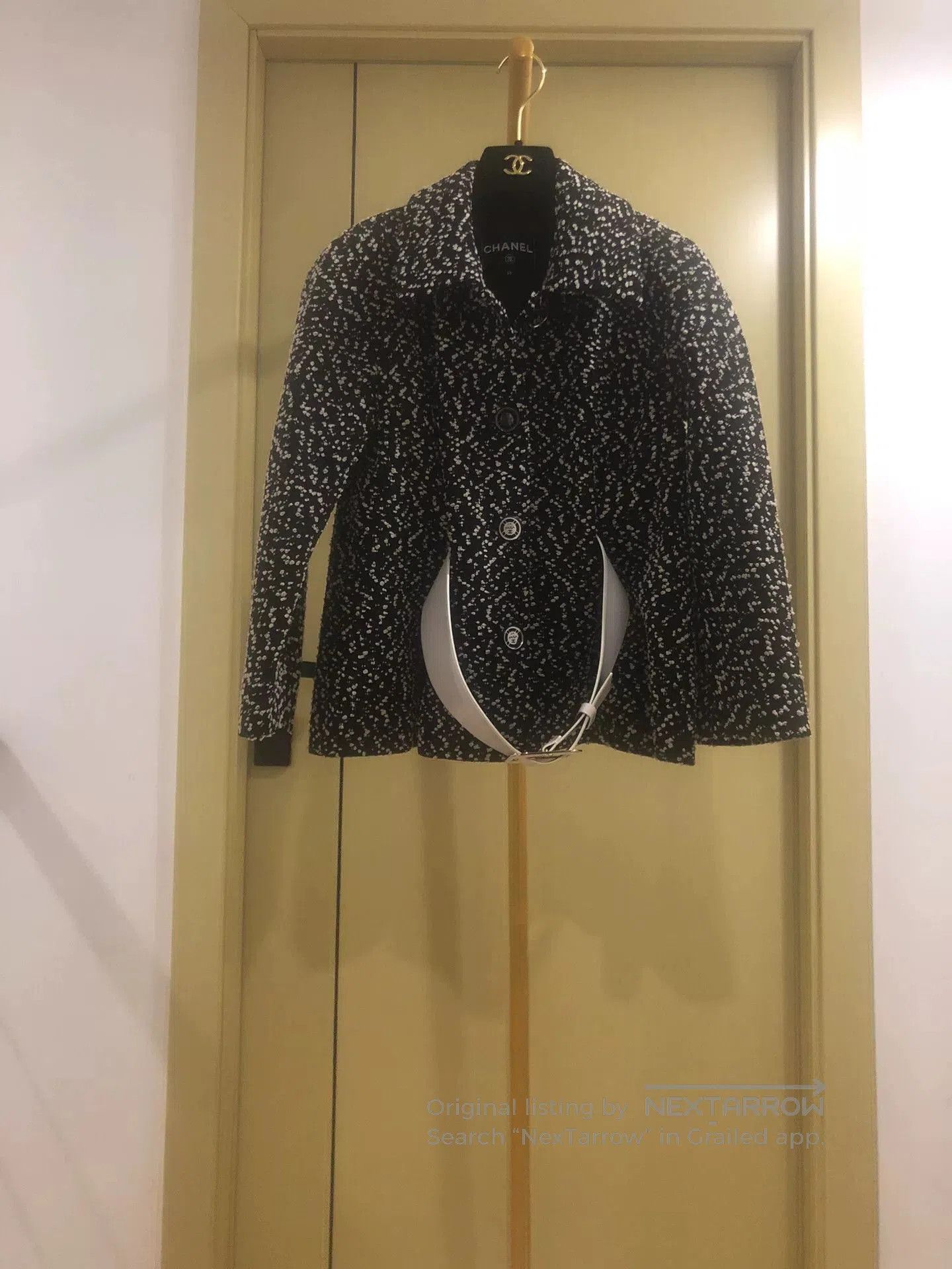Chanel Black and White Tweed Jacket.