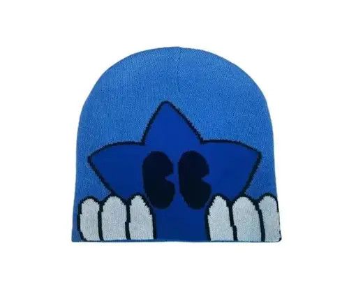 VIBE Blue Color Cute Beanie Hat Size ONE SIZE - 4 Thumbnail