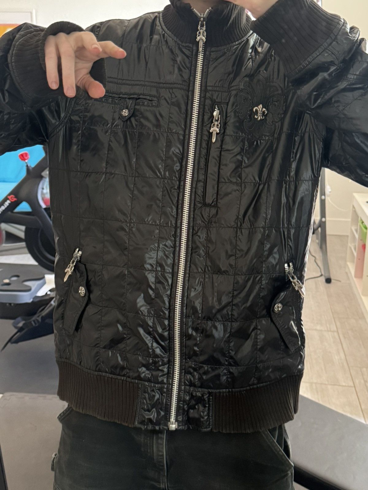Chrome Hearts chrome hearts fleur bomber jacket Size US XL / EU 56 / 4 - 1 Thumbnail