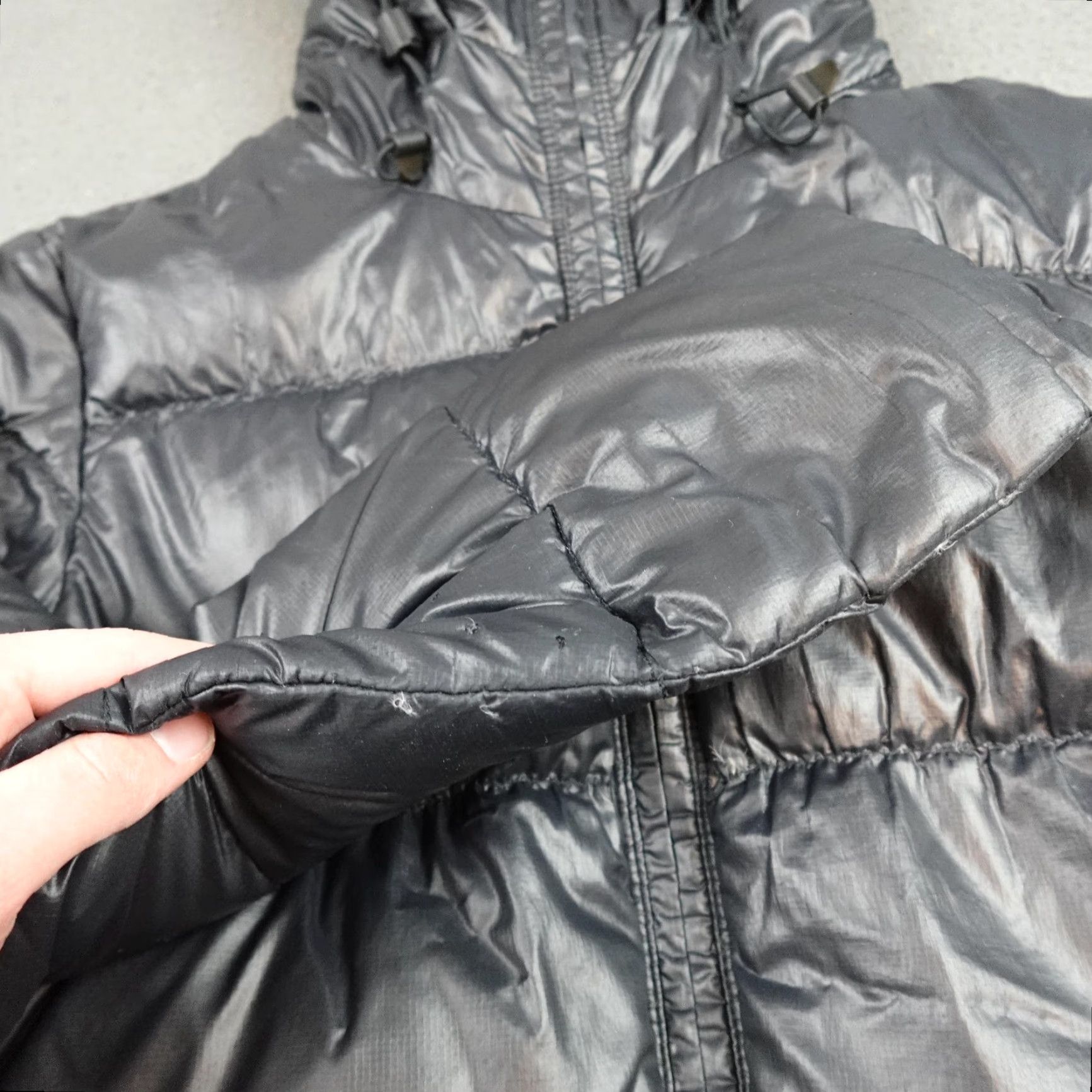 Nike Nike ACG Jacket Mens Small Black Down Puffer Hooded Full Zip Outdoor 377018 Size US S / EU 44-46 / 1 - 5 Thumbnail