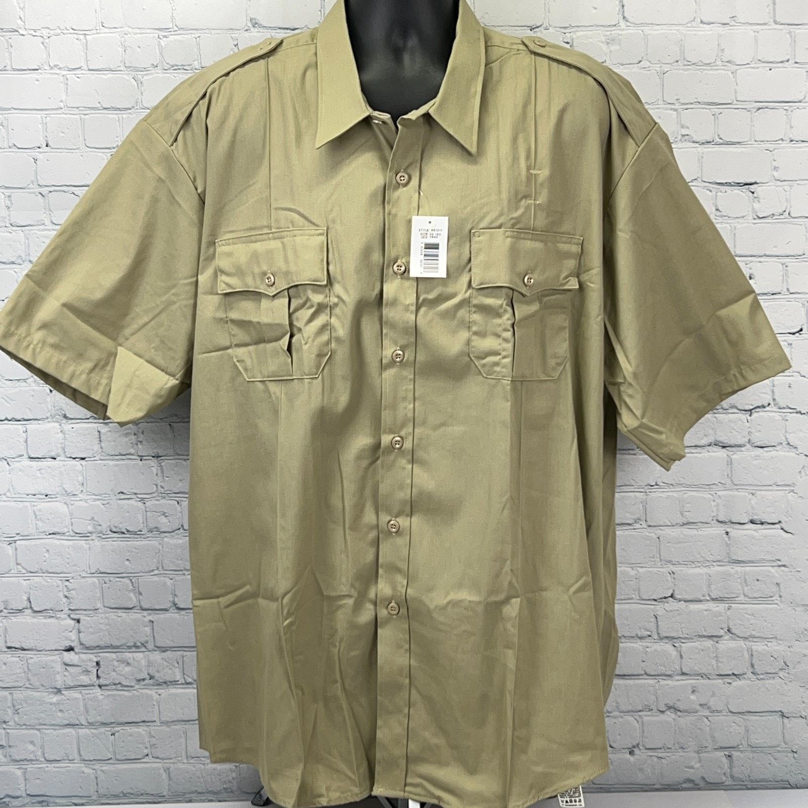 Other Horace Small Tactical Button Front Shirt SS Tan 3XL 19 1/2 Size US XXL / EU 58 / 5 - 2 Thumbnail