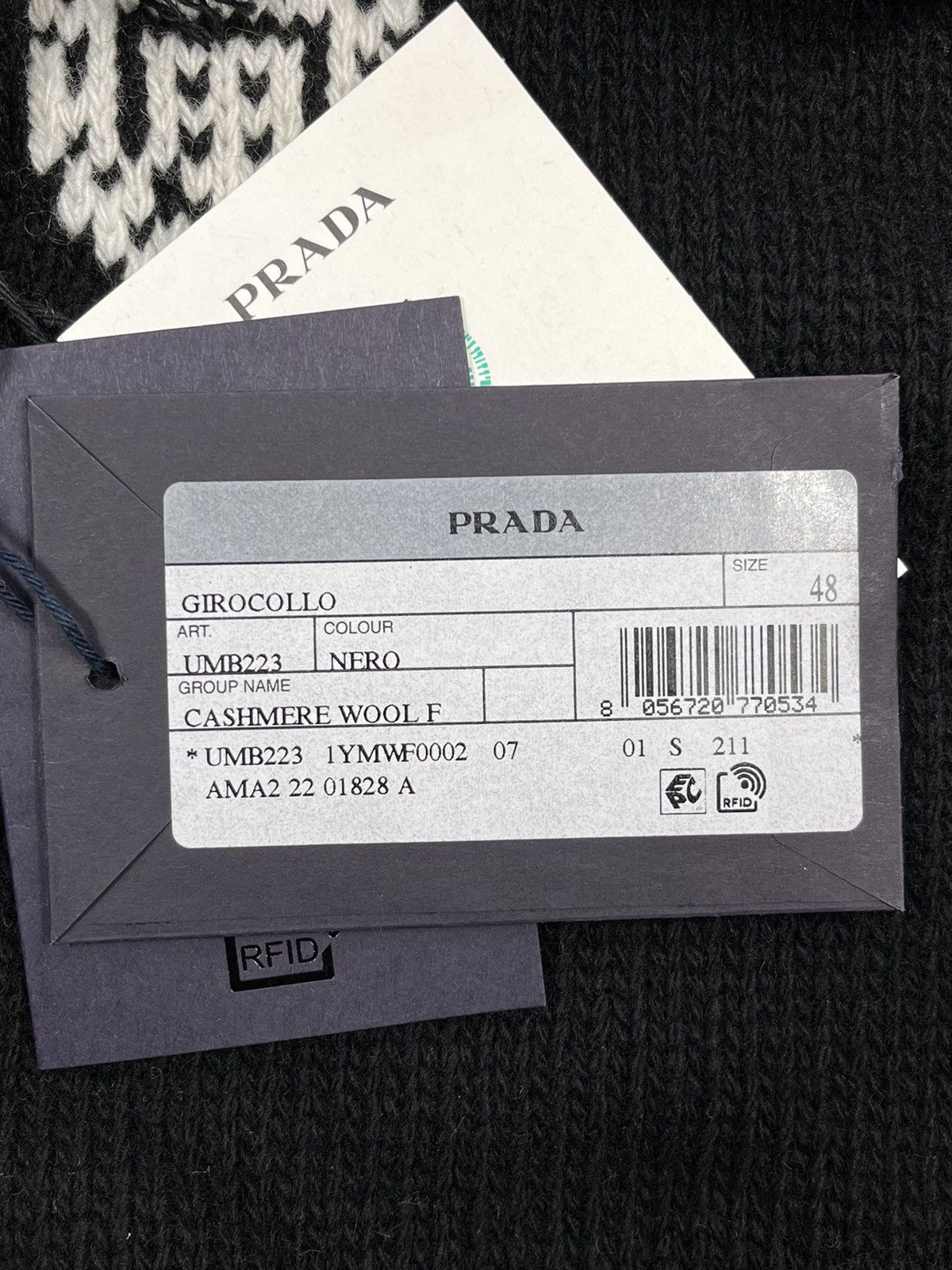 Prada LOGO KNIT JUMPER Size US M / EU 48-50 / 2 - 5 Thumbnail
