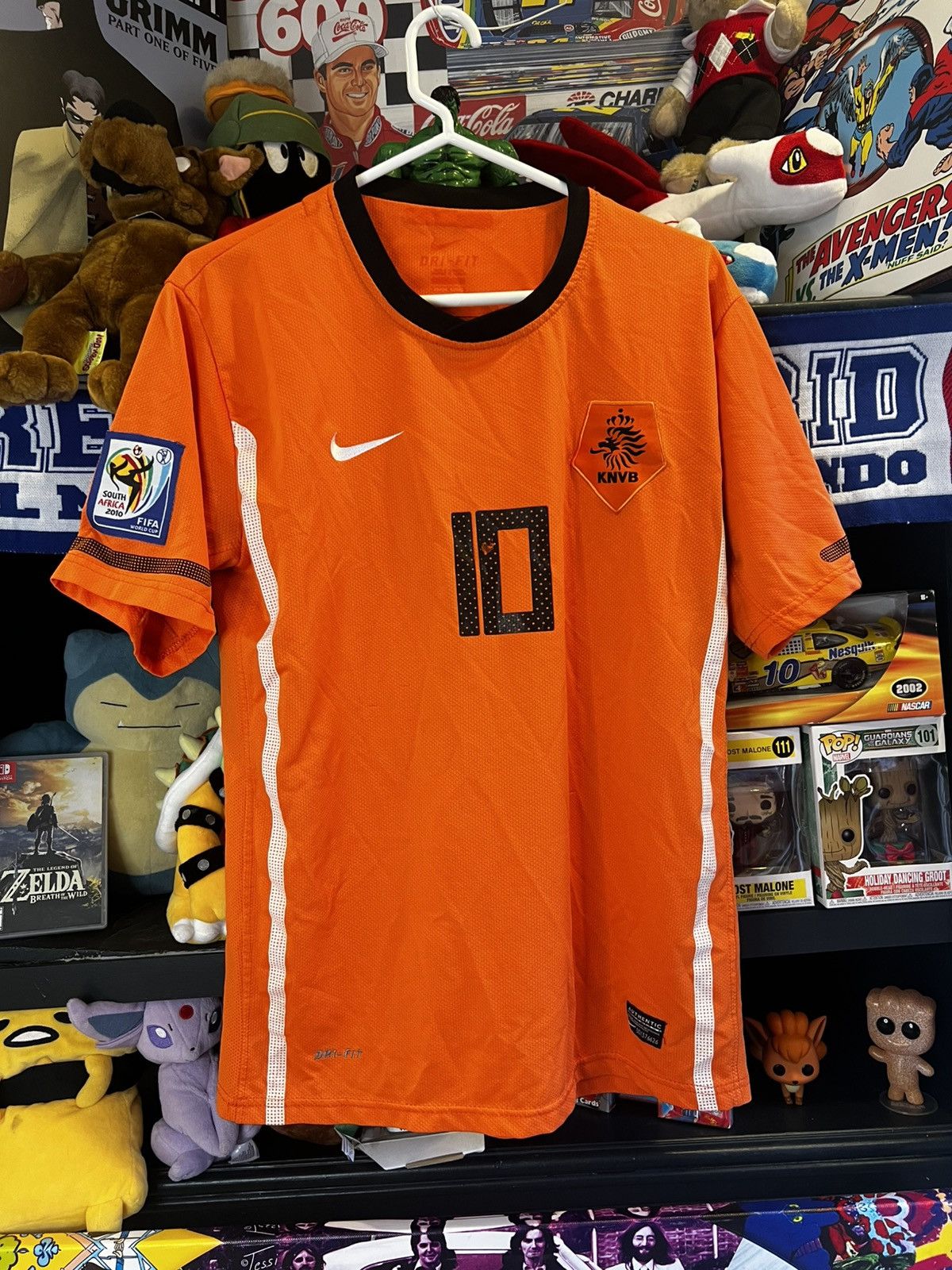 Vintage 2010 Authentic NIKE Netherlands WC Wesley Sneijder Jersey Size US L / EU 52-54 / 3 - 1 Thumbnail