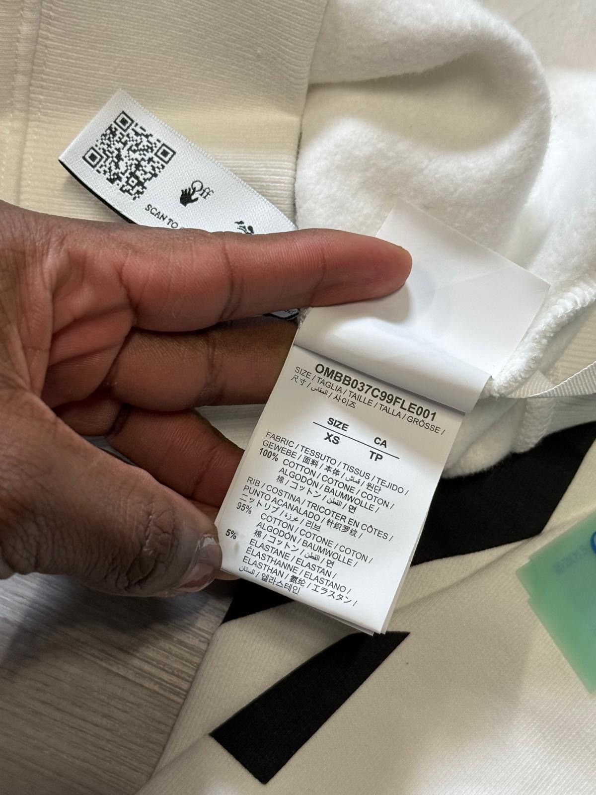 Off-White Off White Diag Helvetica Hoodie Size US XS / EU 42 / 0 - 5 Thumbnail