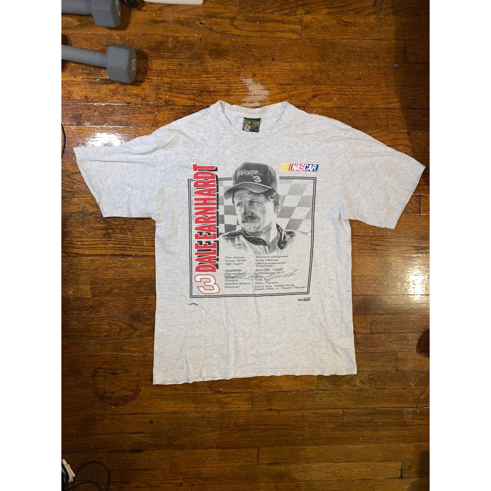 NASCAR × Nutmeg × Vintage Vtg Dale Earnhardt Nutmeg Mills T Shirt XL 90s NASCAR USA Size US XL / EU 56 / 4 - 2 Thumbnail