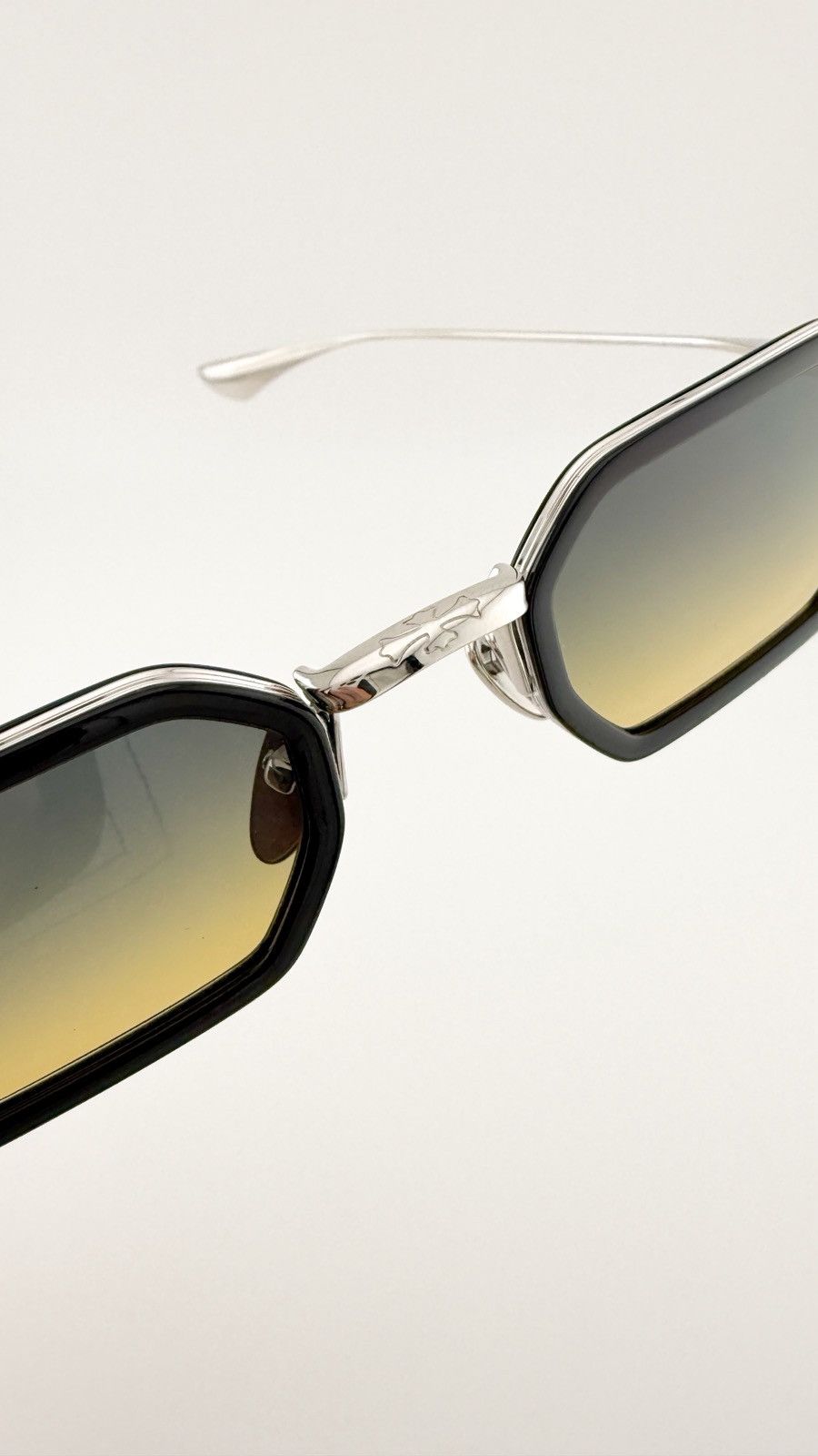 Chrome Hearts RARE! CHROME HEARTS STYLIDA BLACK/SHINY SILVER-SUN Size ONE SIZE - 7 Thumbnail