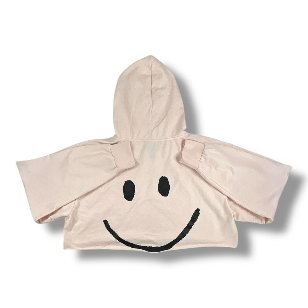 Other Human Nation Cropped Pink Smiley Face Hoodie Size Extra Extr Size XXL / US 16-18 / IT 52-54 - 4 Thumbnail