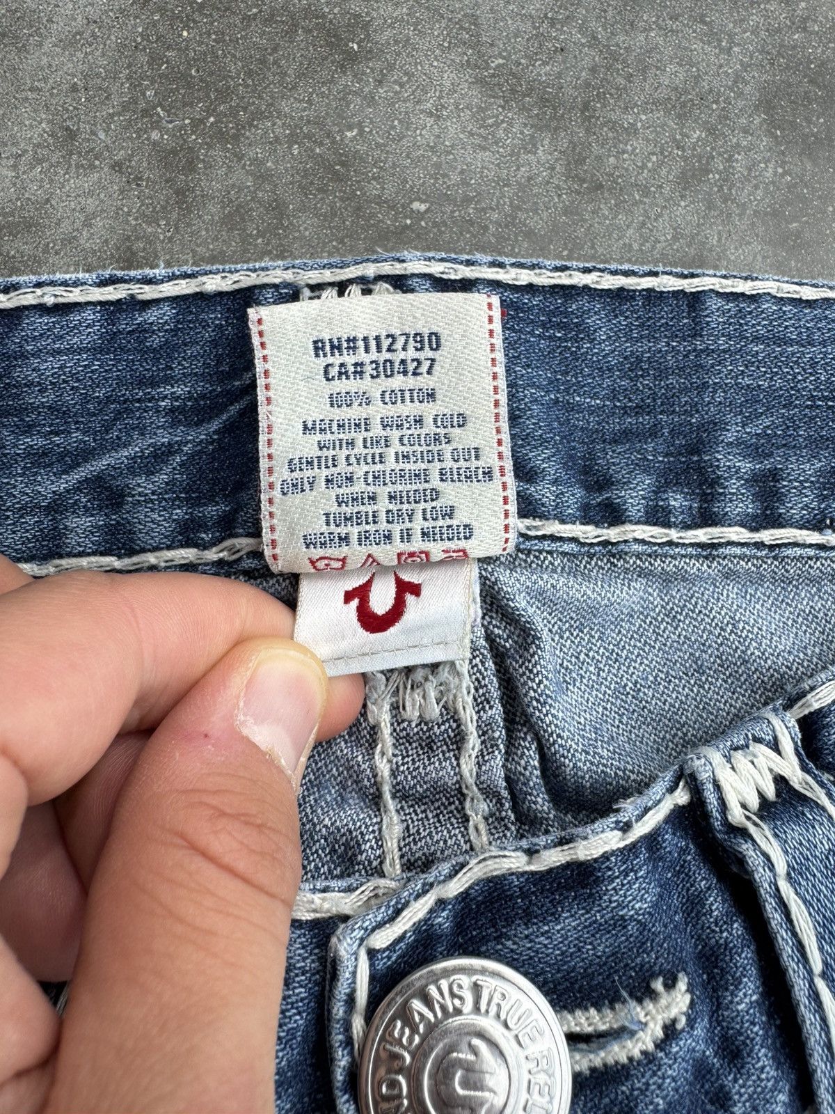 True Religion True Religion Made in USA Denim pocket Jeans streetwear hype Size US 31 - 10 Thumbnail