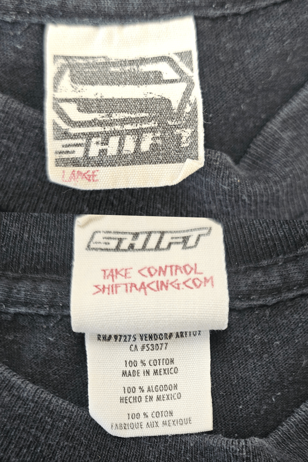 Vintage SHIFT Racing “Sombrero Skull” Tee – Y2K Moto Street – Size L Size US L / EU 52-54 / 3 - 7 Thumbnail
