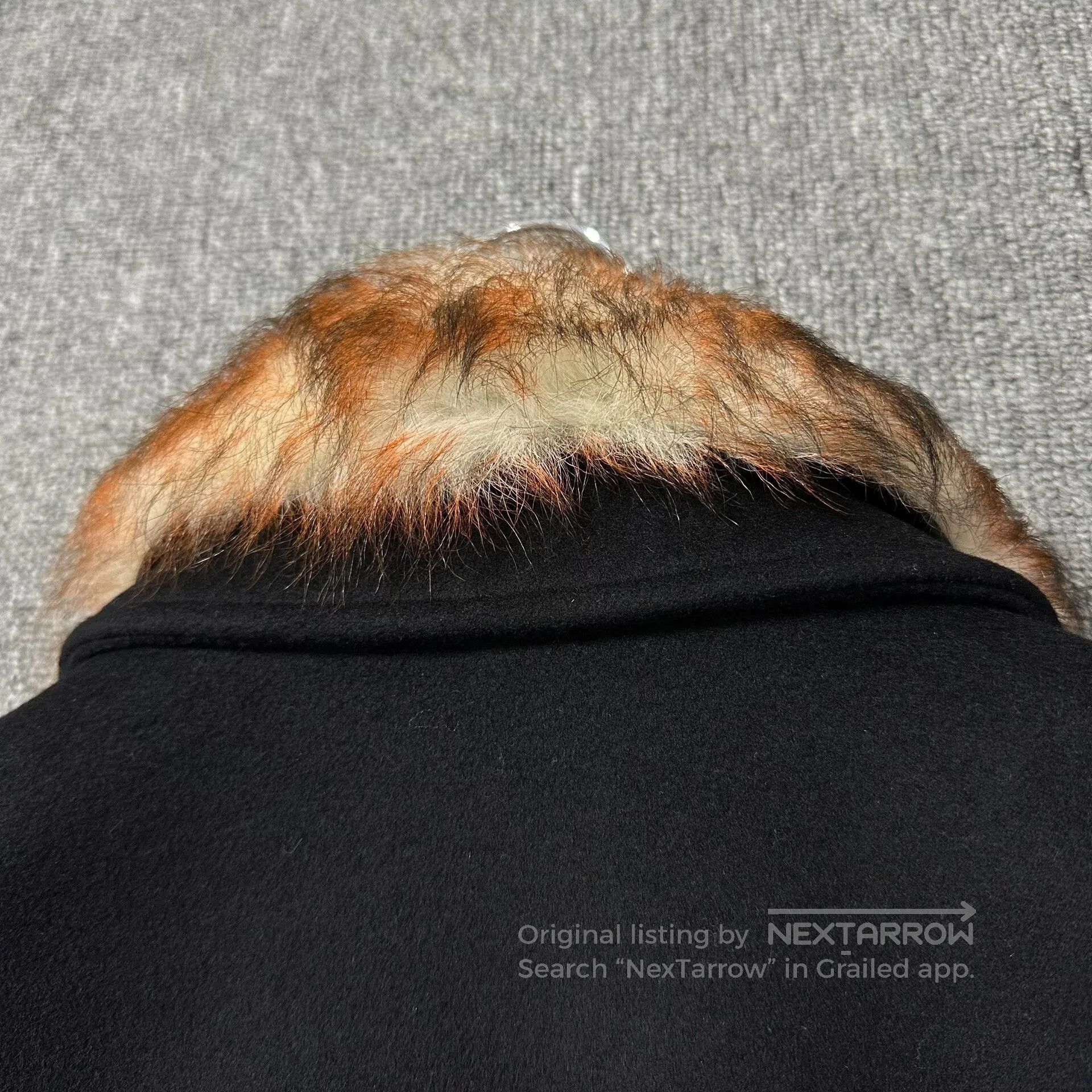Dior black wool jacket with brown fur collar. Size US M / EU 48-50 / 2 - 5 Thumbnail