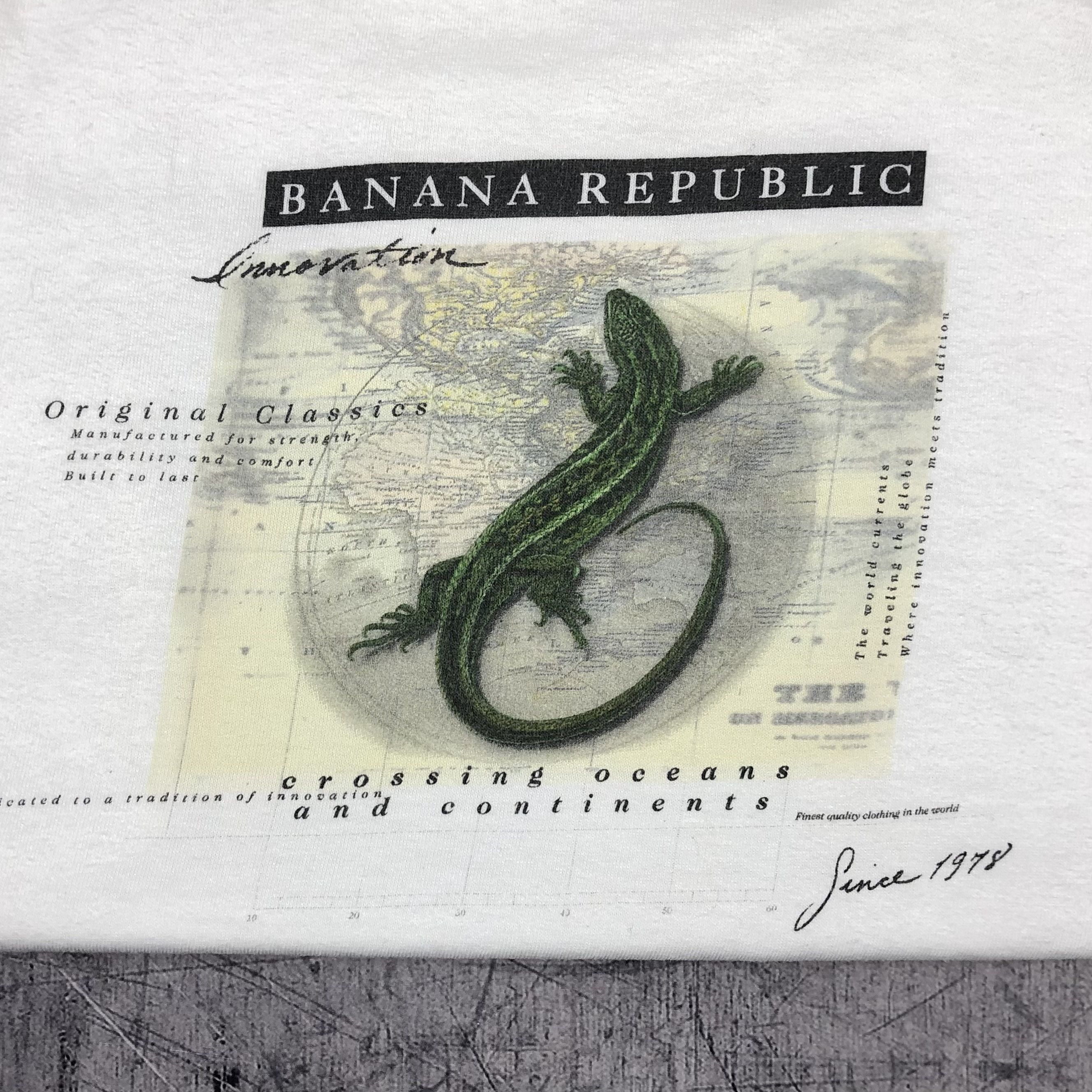 Banana Republic Banana Republic Lizard Graphic USA Tee Size US M / EU 48-50 / 2 - 2 Thumbnail