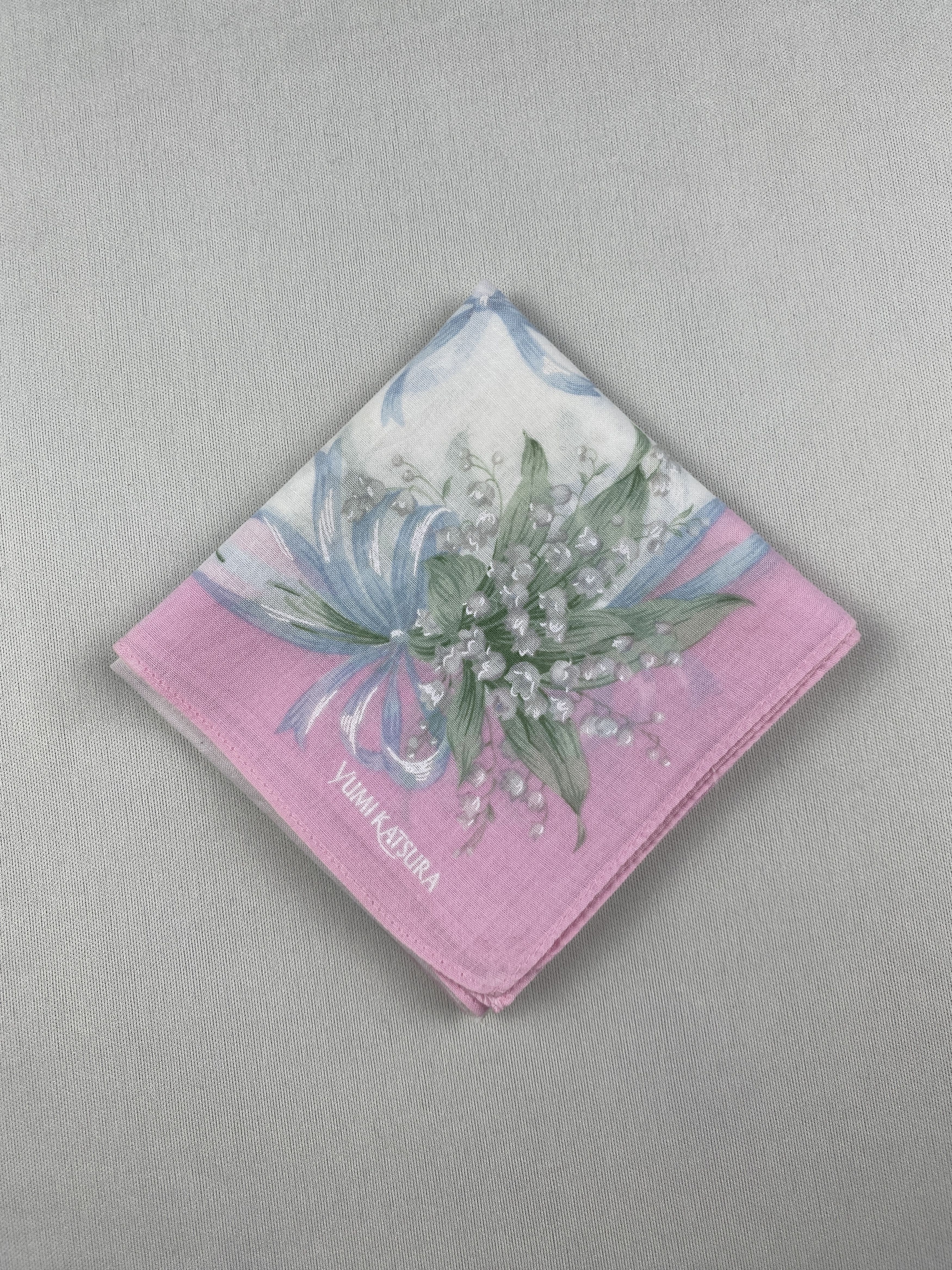 Japanese Brand Vtg Yumi Katsura Handkerchief Pocket Square Bandana HM0031 Size ONE SIZE - 3 Thumbnail