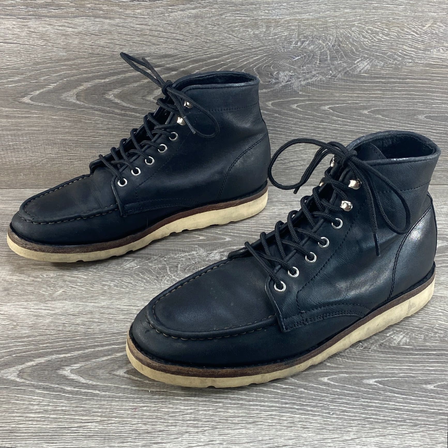 Thursday Boot Company VINTAGE Thursday Boot Co Everyday Boots Mens 9.5 Leather Handmade Vibram Sol Black Leather Boots Size US 10 / EU 43 - 5 Thumbnail