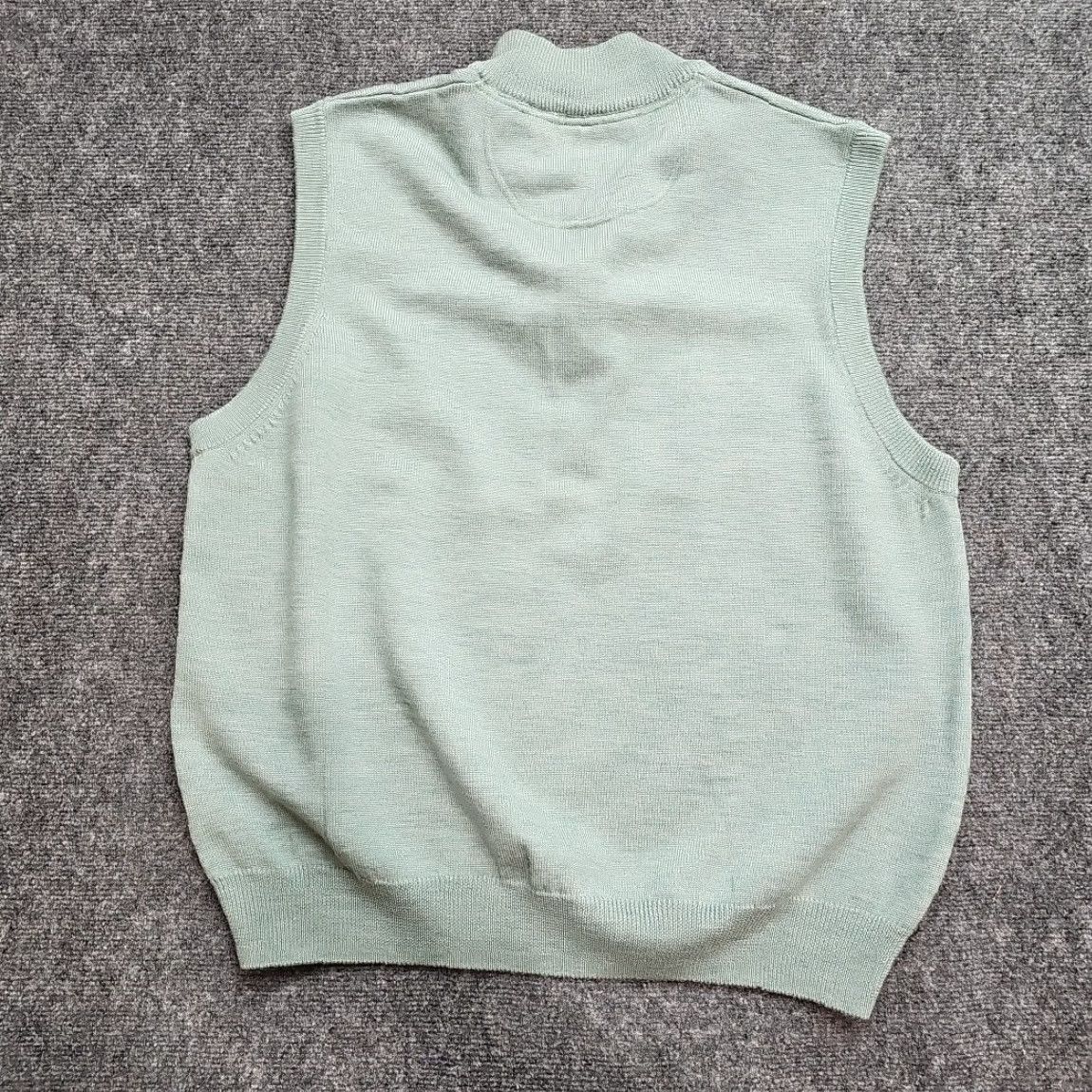 Orvis ORVIS Sweater Vest Men XL Mint Green Merino Wool 1/4 Zip Business Casual Knit Vest Size US XL / EU 56 / 4 - 4 Thumbnail