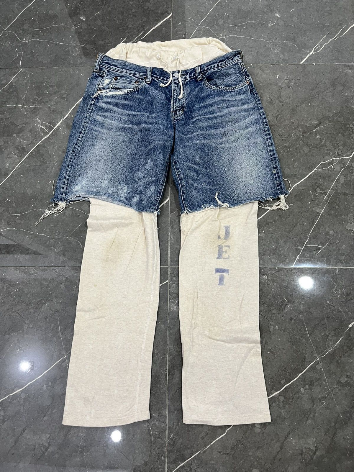 Other Denim dungree double pants archive Size US 30 / EU 46 - 1 Thumbnail