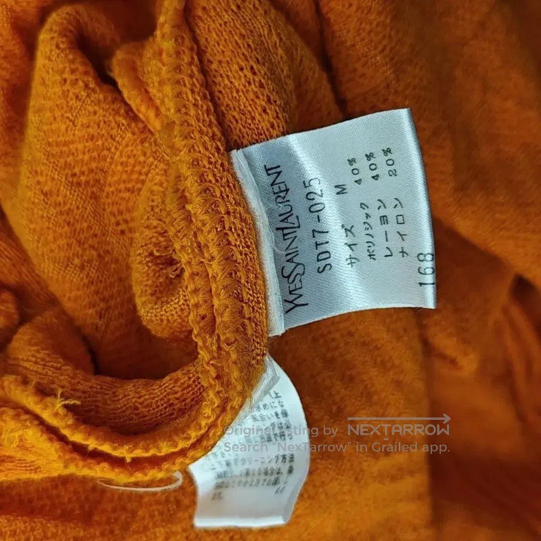 Yves Saint Laurent Saint Laurent Orange Knit Cardigan. Size US M / EU 48-50 / 2 - 3 Thumbnail